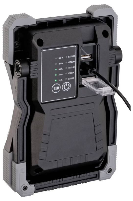 Brennenstuhl 1173110100 RUFUS LED Arbeitsleuchte akkubetrieben 3000lm Anzahl mitgelieferte Akkus 1