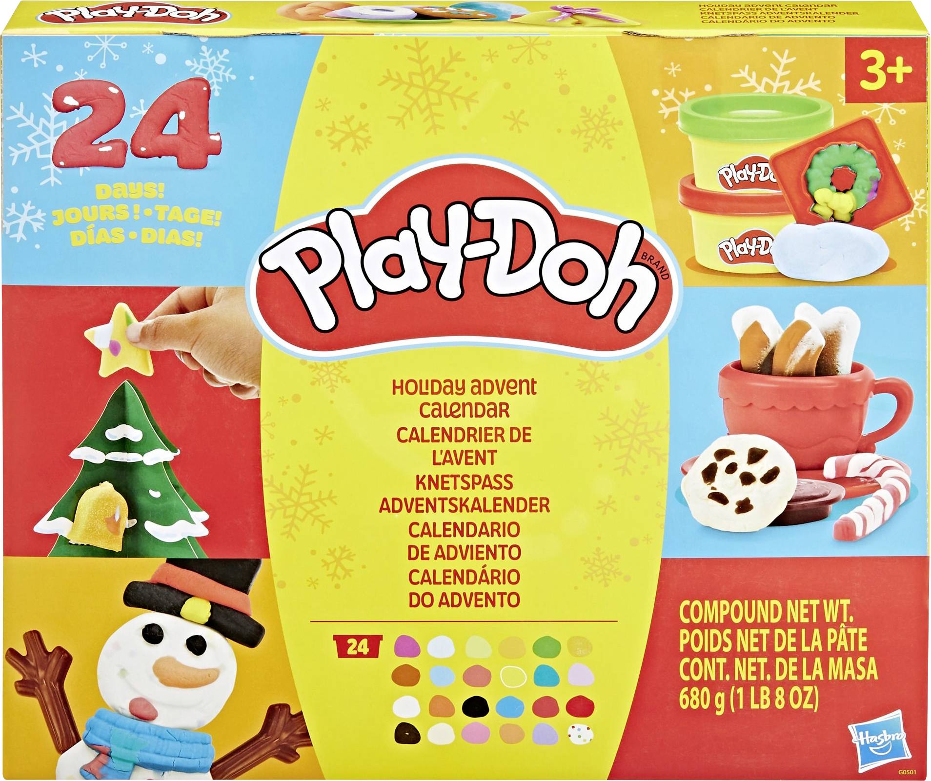 Hasbro Play-Doh Spielwaren Adventskalender Altersklasse ab 3 Jahre