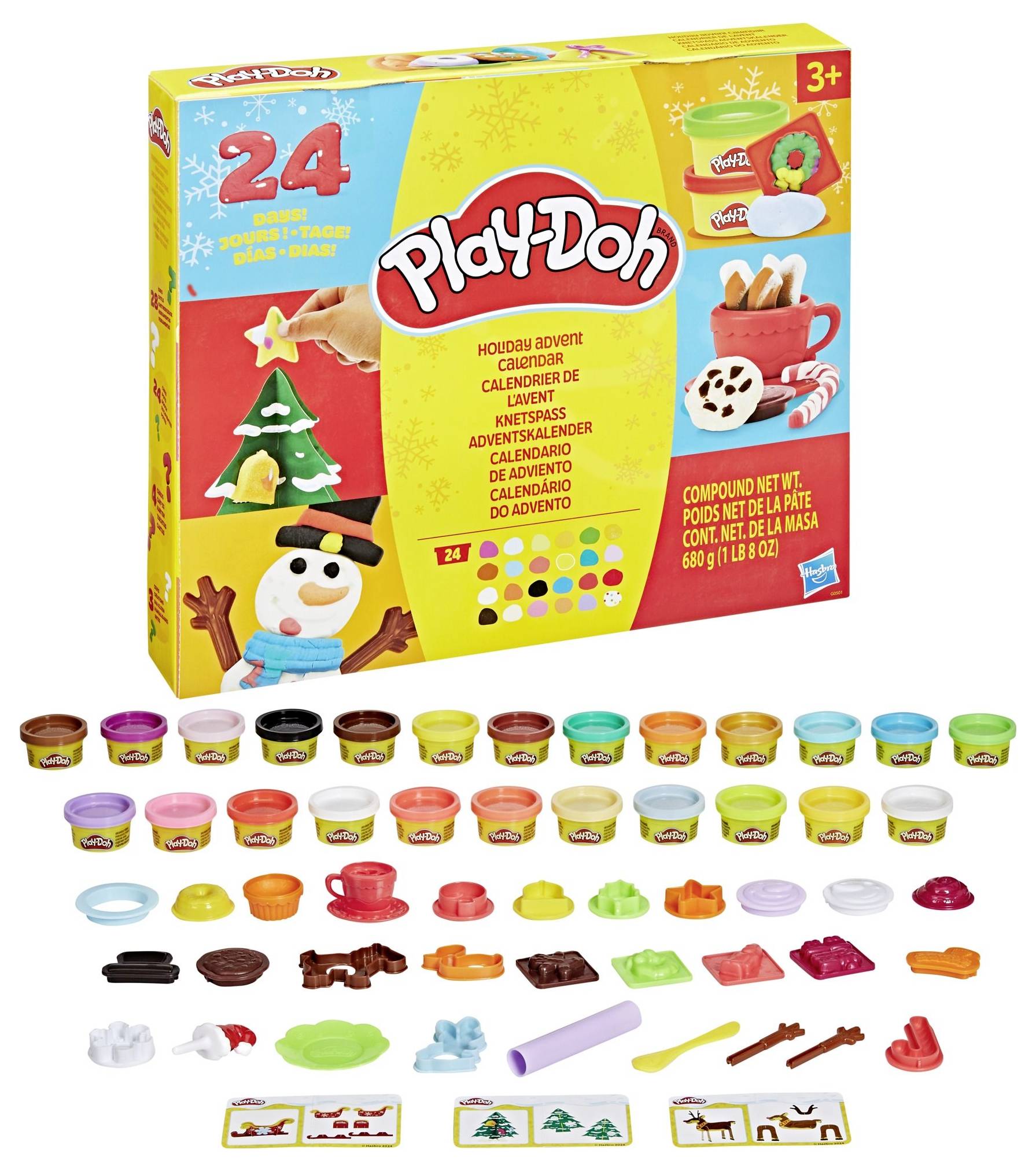 Hasbro Play-Doh Spielwaren Adventskalender Altersklasse ab 3 Jahre