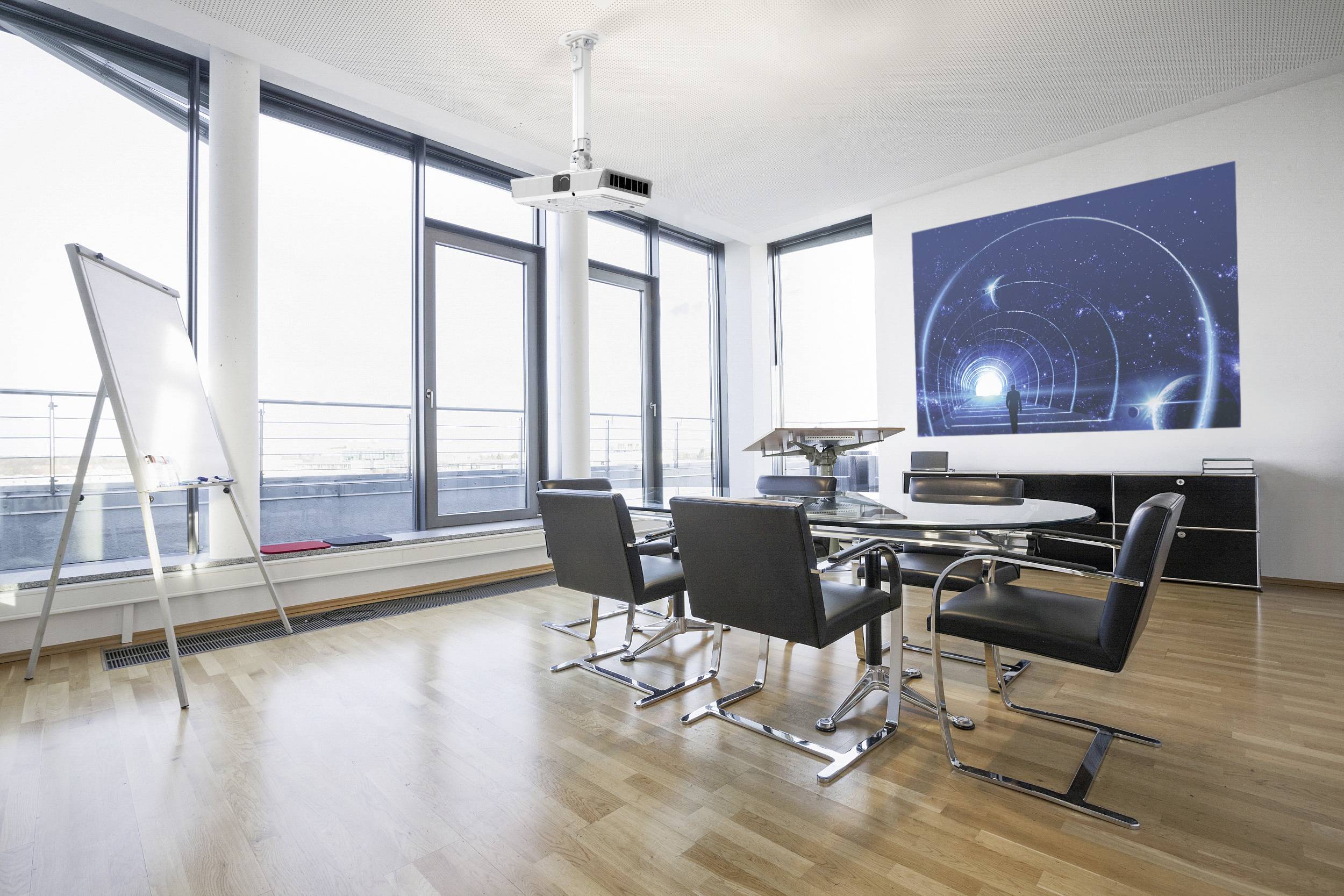 Reflecta Prometheus Beamer-Deckenhalterung Deckenhalter, Drehbar, Neigbar Boden-/Deckenabstand