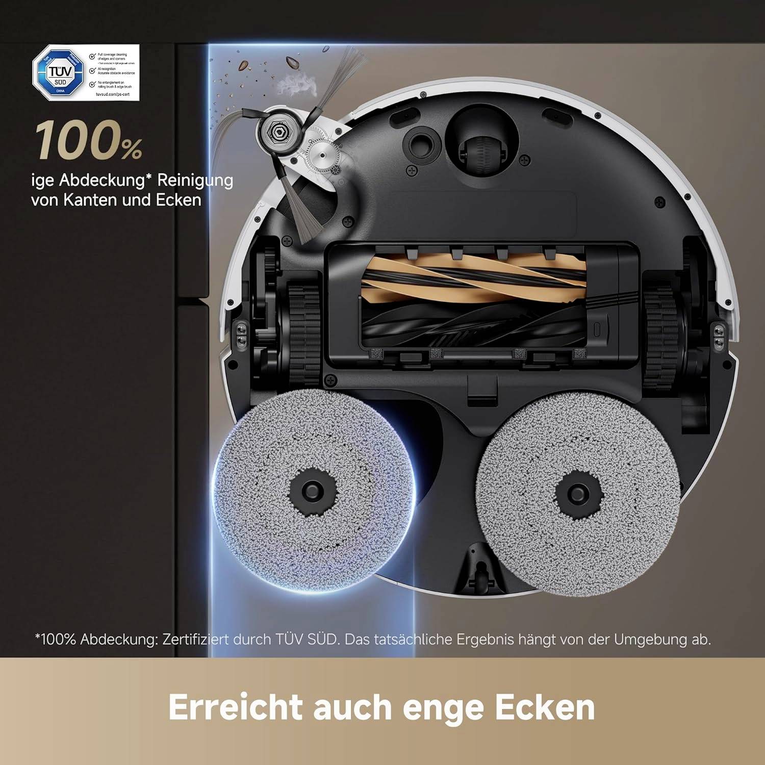 dreame X50 Ultra Saugroboter Edelstahl, Weiß