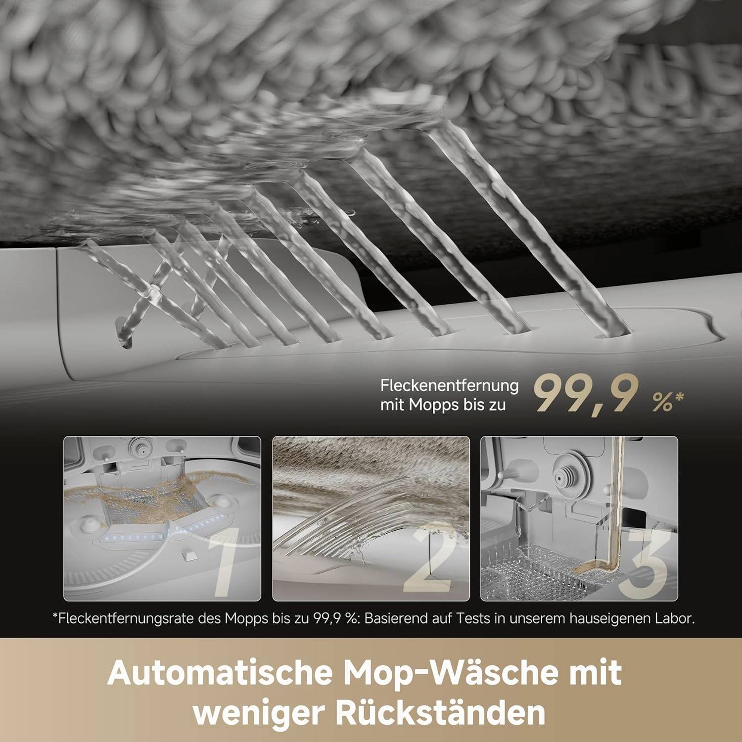 dreame X50 Ultra Saugroboter Edelstahl, Weiß