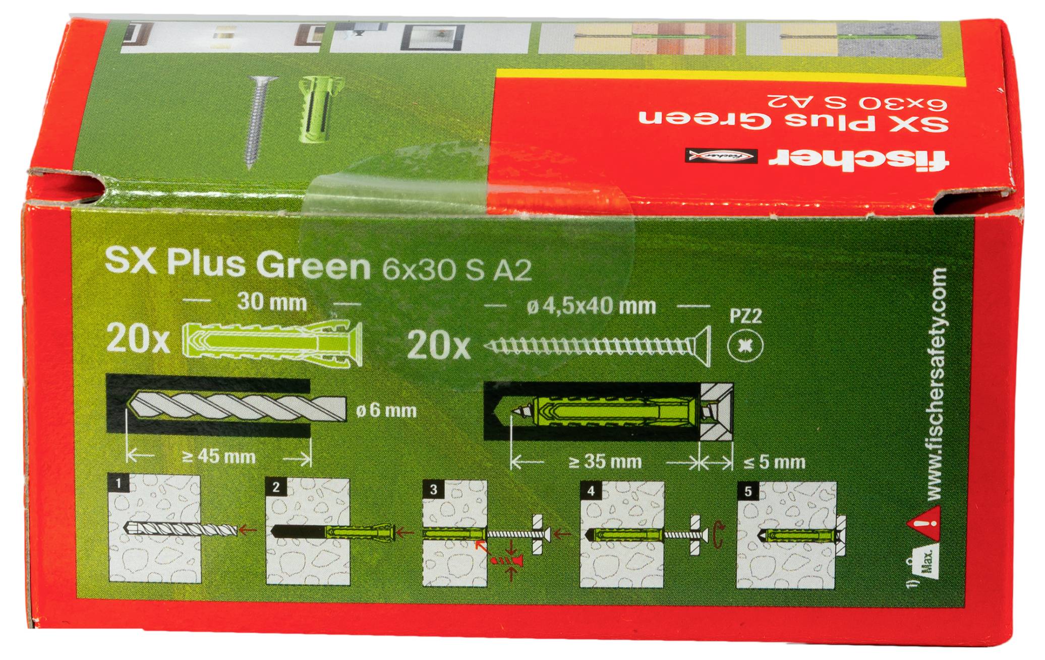 Fischer 567936 SX Plus Green Dübel 20St.