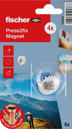 Fischer 570492 Press2fix Magnet 4 St.