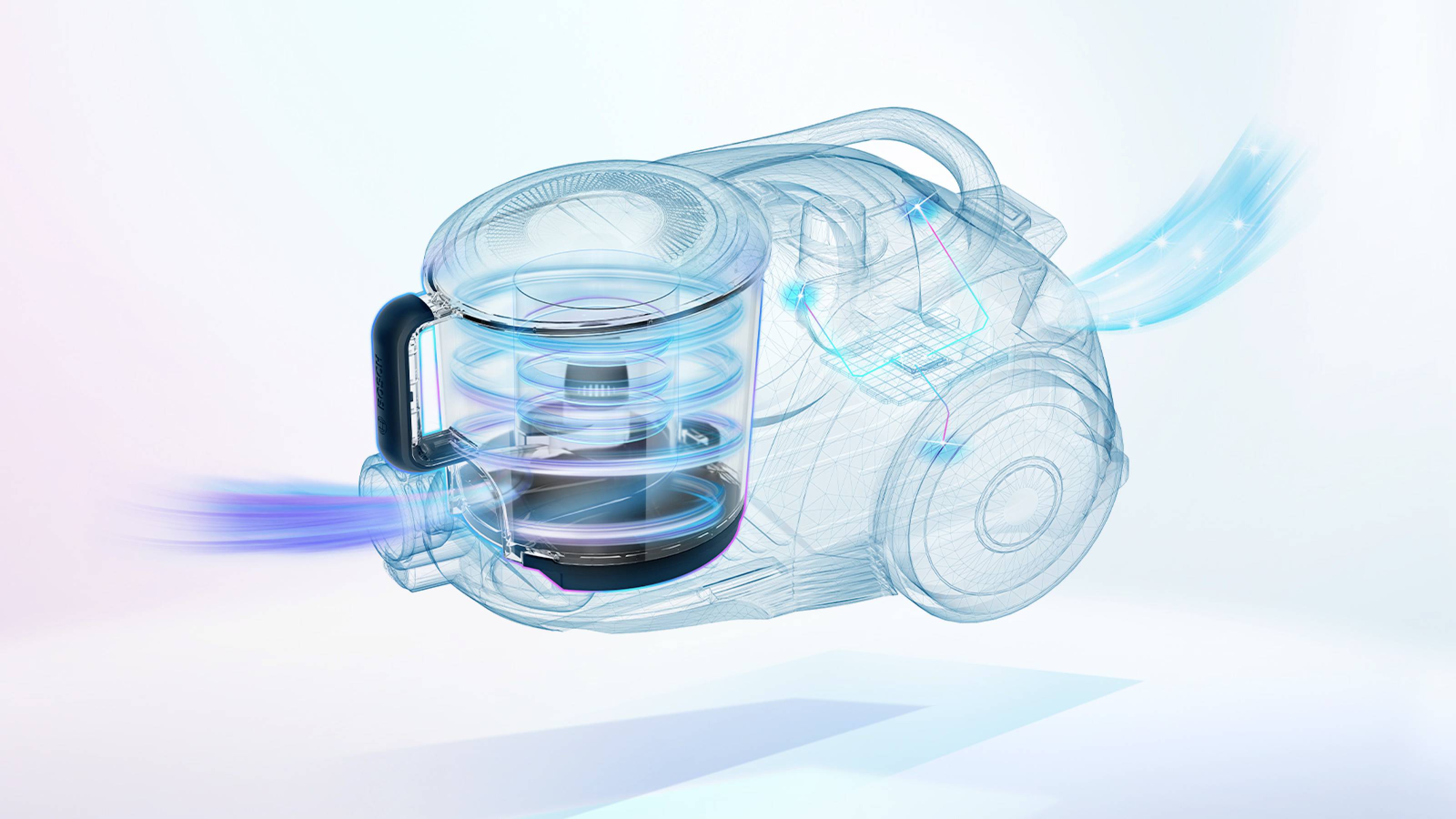 Bosch beutelloster Staubsauger GS41 Serie 6, weiß Staubsauger ohne Beutel Beutellos