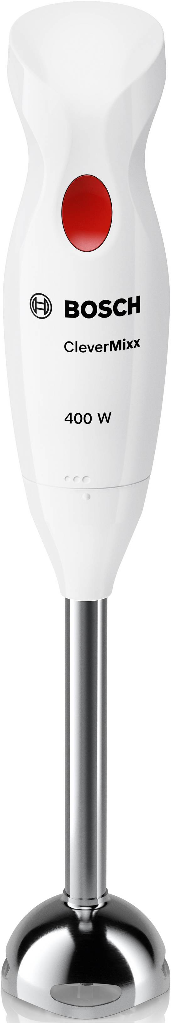 Bosch CleverMixx 400 Watt Metallfuß Stabmixer 400W Edelstahl, Weiß