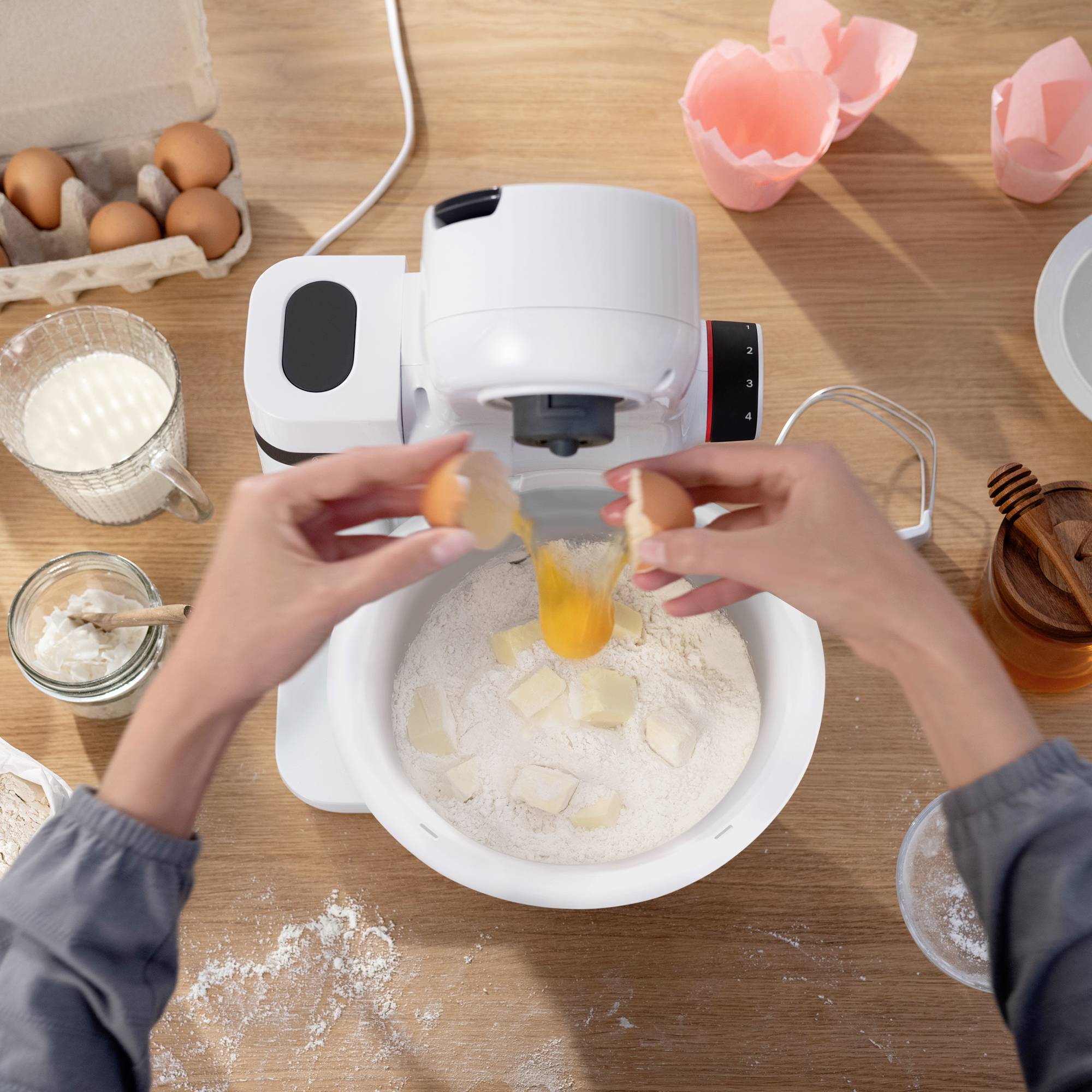 Bosch MUM Serie 2, 700 Watt Küchenmaschine 700W Weiß