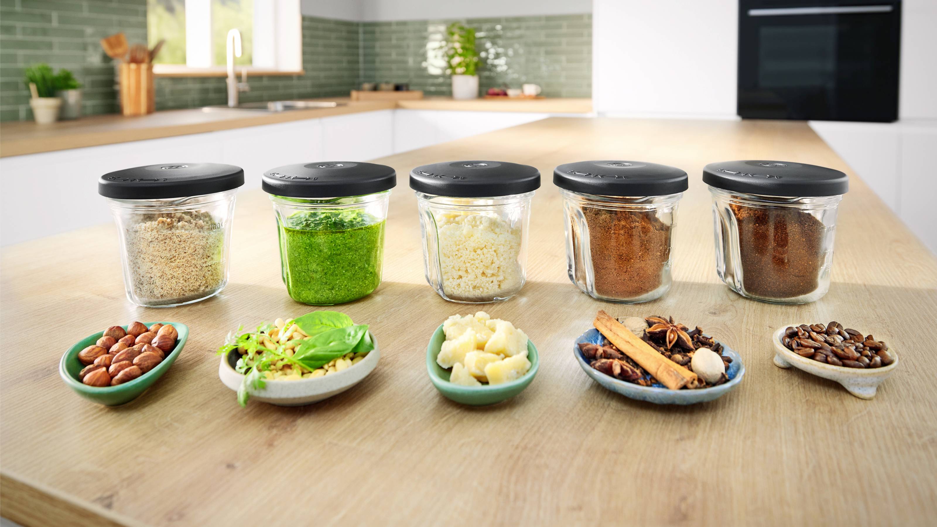 Bosch 3 in 1 Mühle Zerkleinerer für Küchenmaschine Serie 6 und 8 Zerkleinerer Schwarz