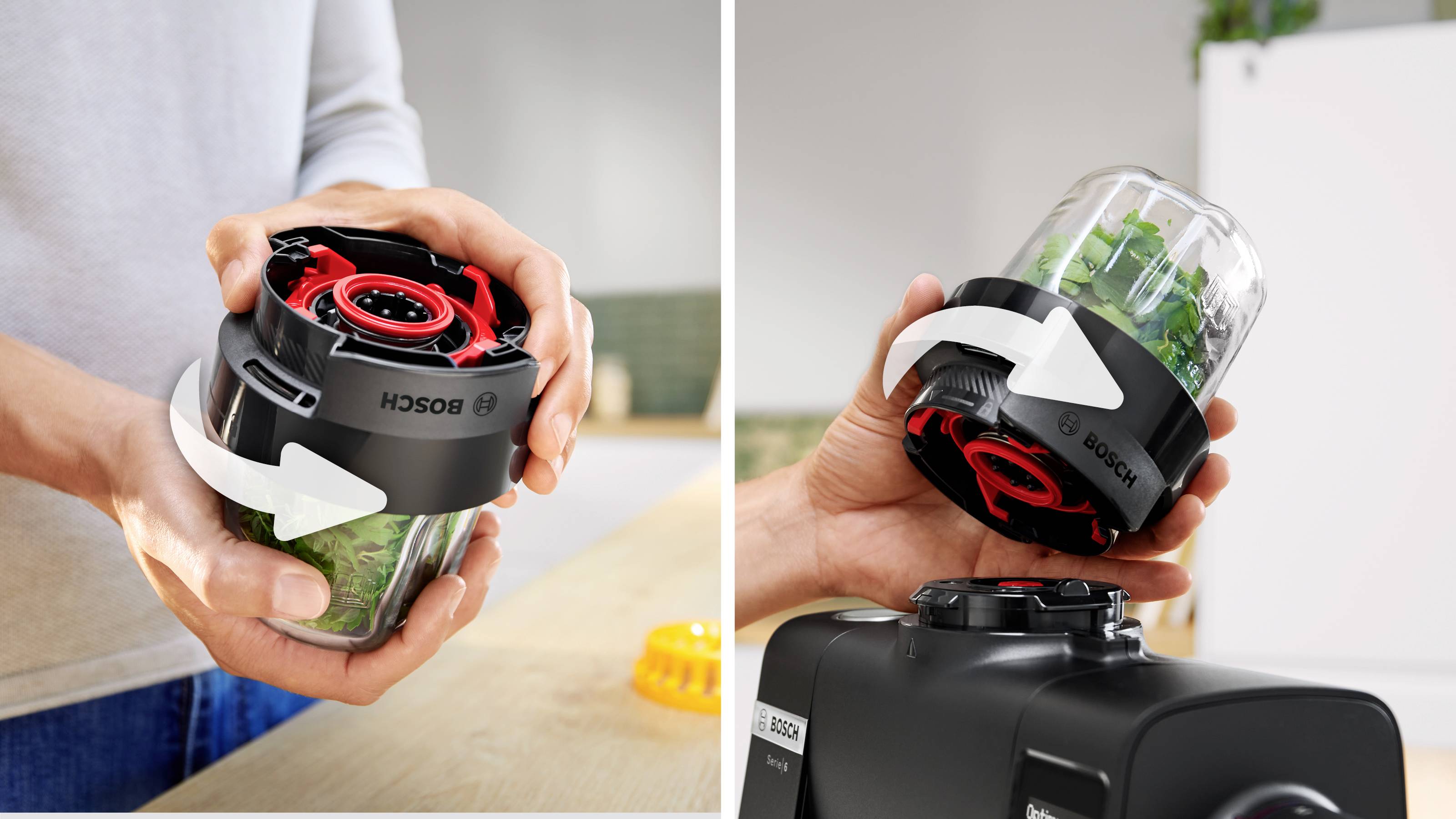 Bosch 3 in 1 Mühle Zerkleinerer für Küchenmaschine Serie 6 und 8 Zerkleinerer Schwarz