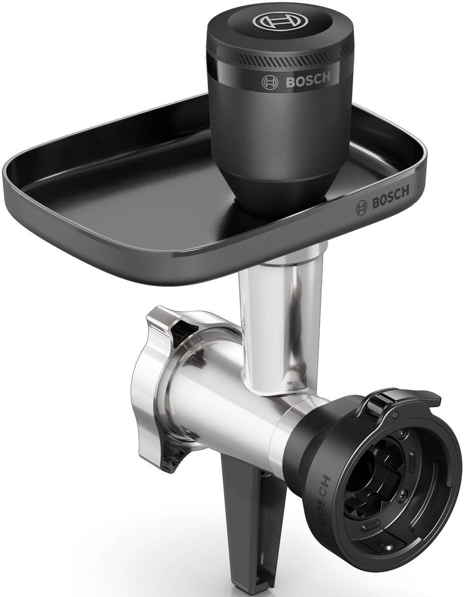 Bosch Hunting Adventure Set Fleischwolf+Zubehör für Küchenmaschine Serie 6 MUZS6HA Fleischwolf Schwarz, Edelstahl