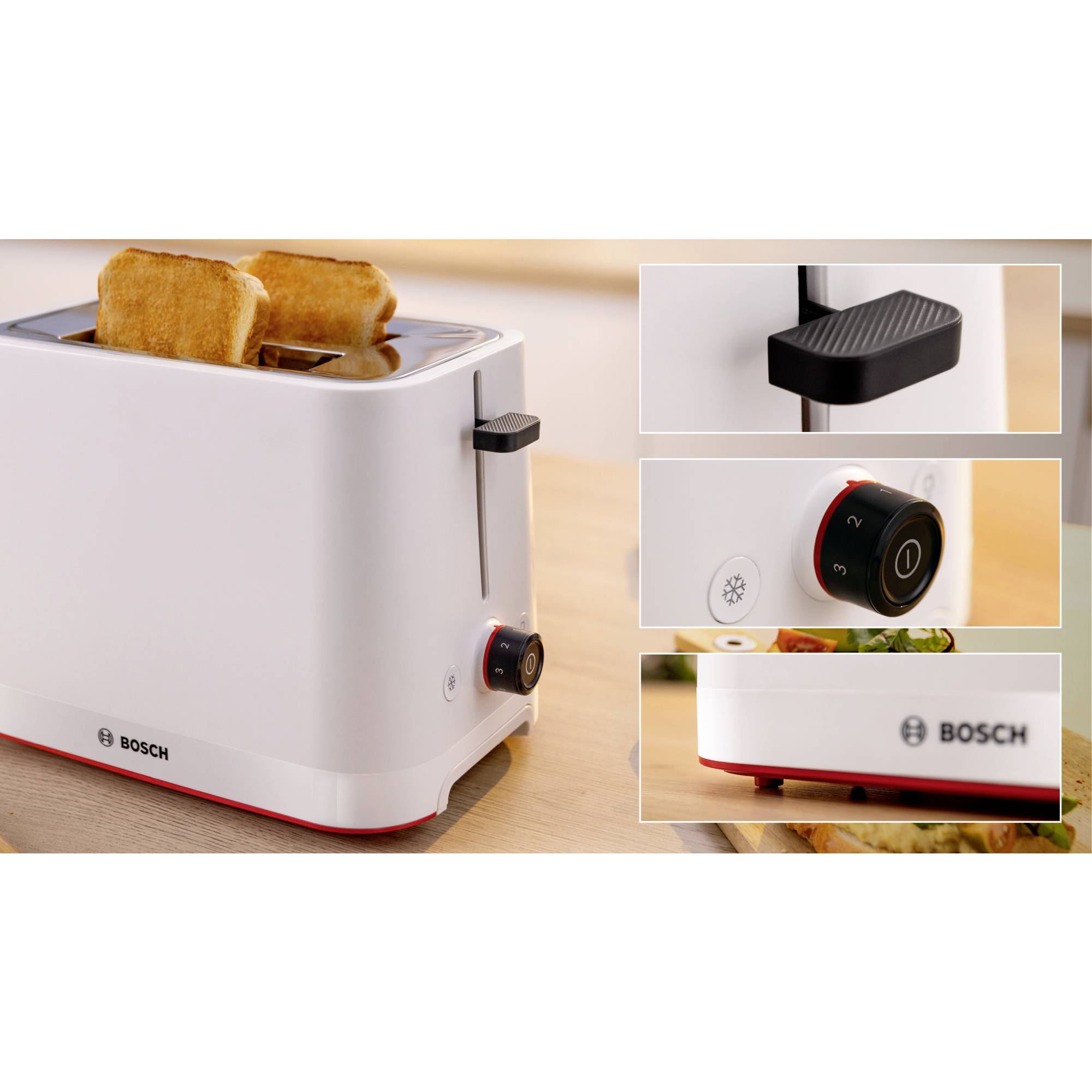 Bosch Kompakt Toaster MyMoment, weiß Toaster Weiß