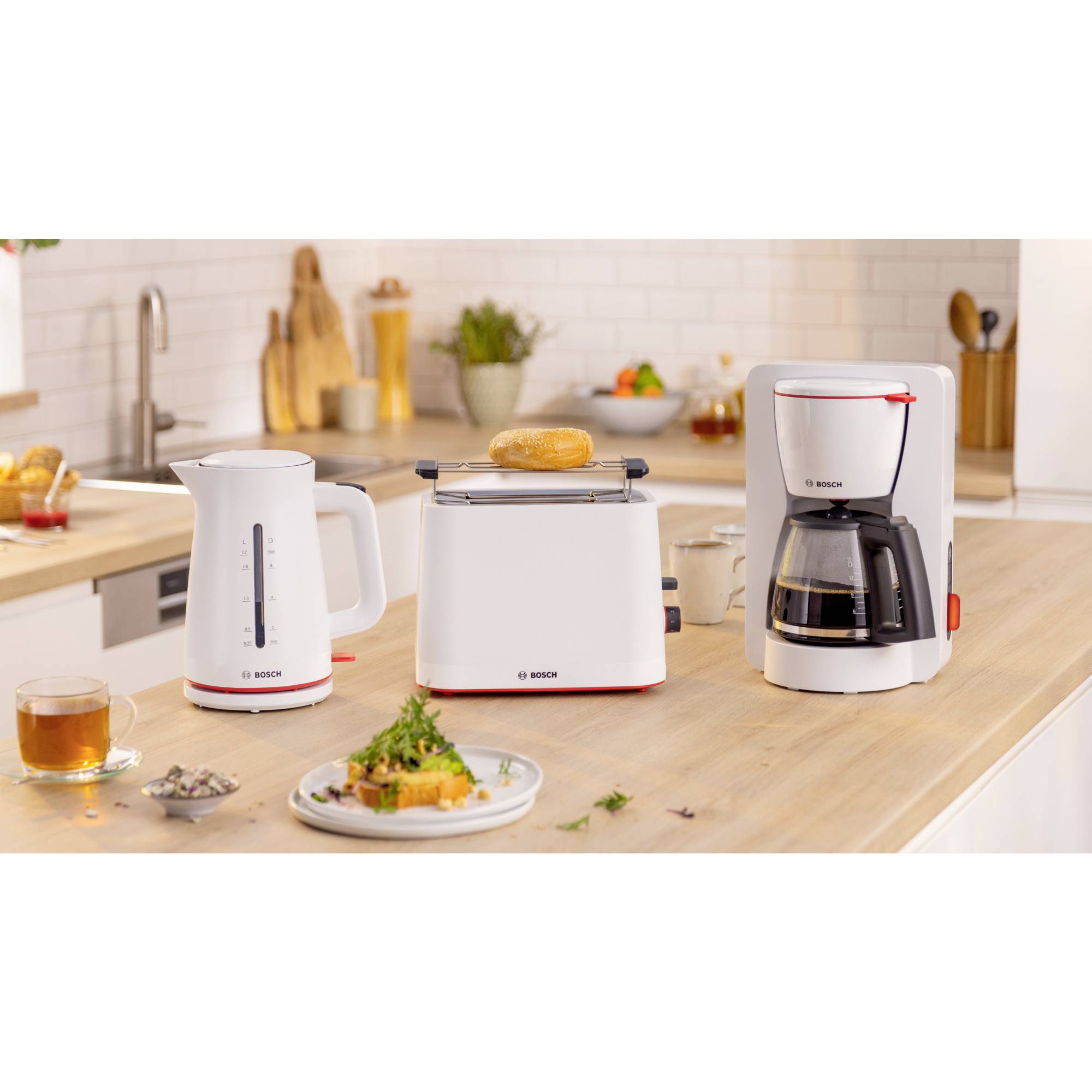Bosch Kompakt Toaster MyMoment, weiß Toaster Weiß