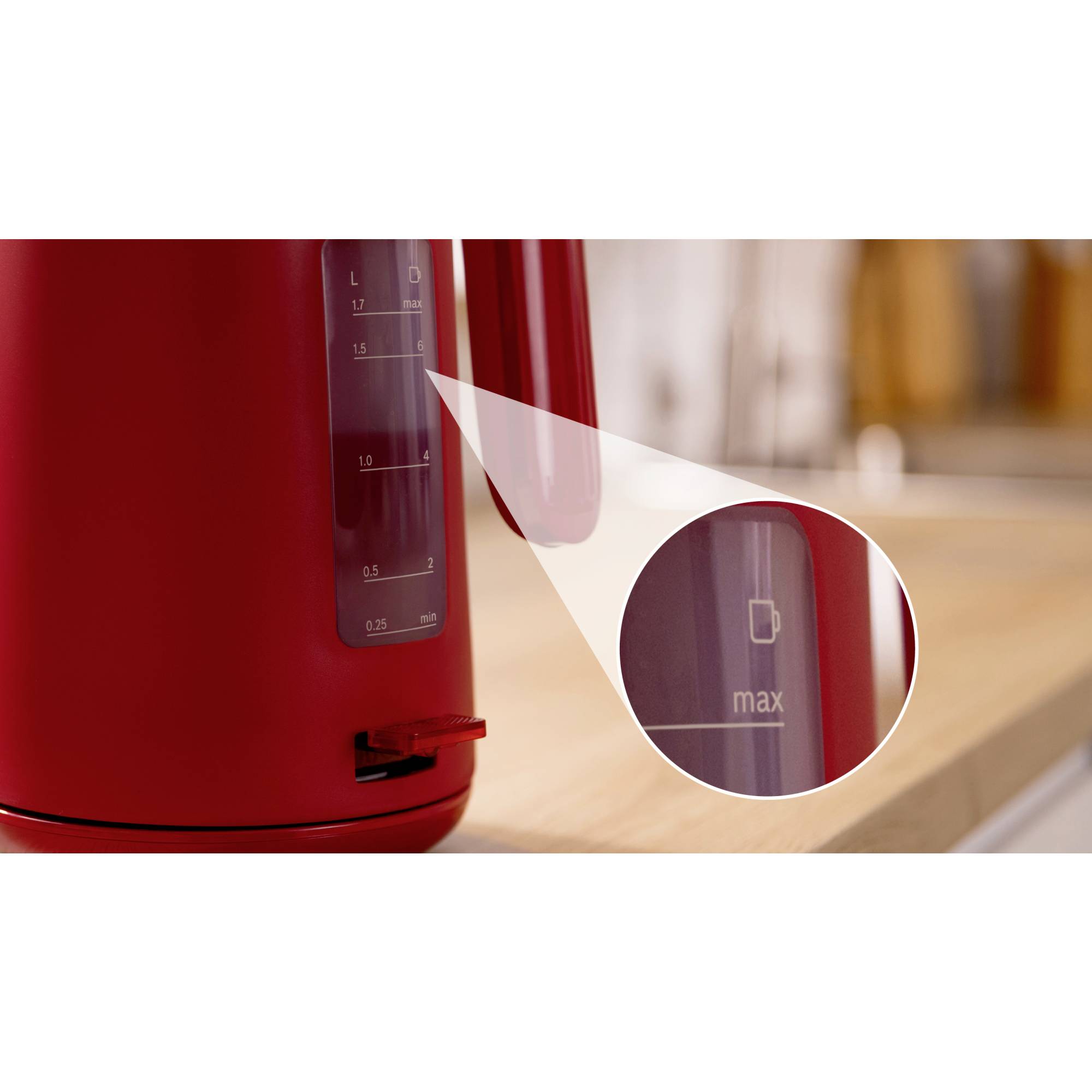 Bosch 1,7L MyMoment, rot Wasserkocher Rot