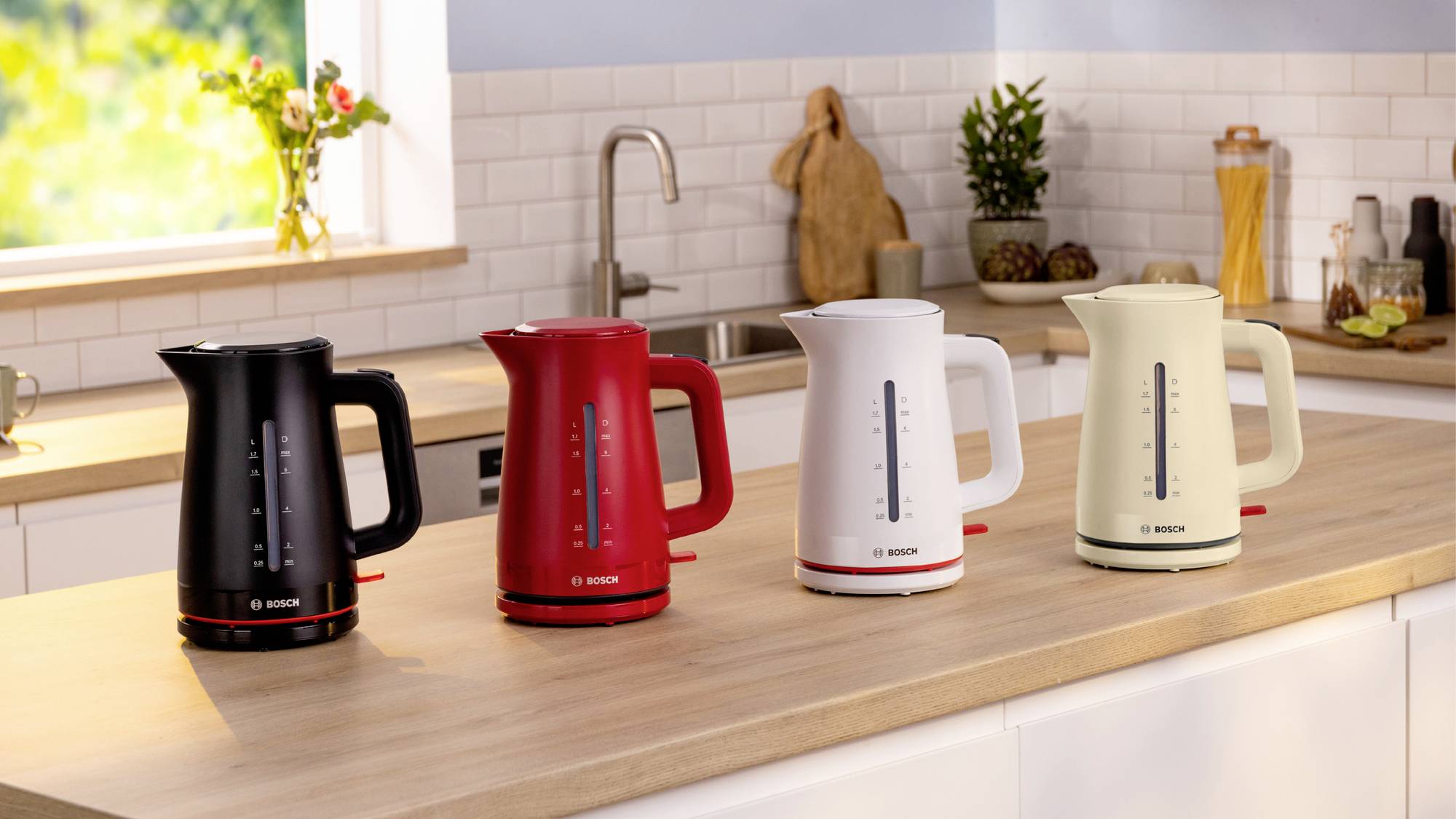 Bosch Wasserkocher 1,7L MyMoment, weiß Wasserkocher Weiß