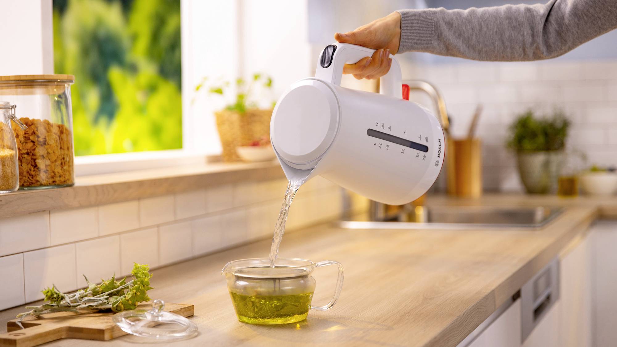 Bosch Wasserkocher 1,7L MyMoment, weiß Wasserkocher Weiß
