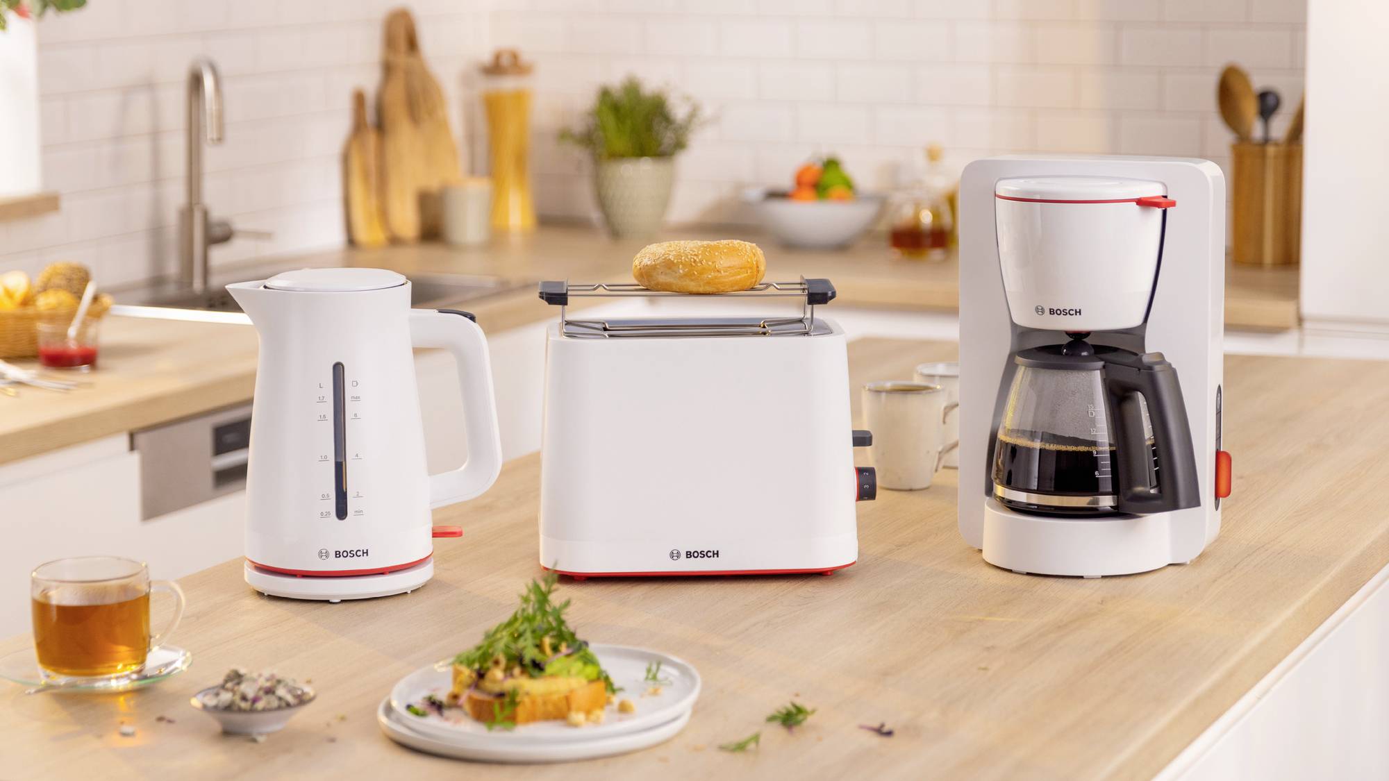 Bosch Wasserkocher 1,7L MyMoment, weiß Wasserkocher Weiß