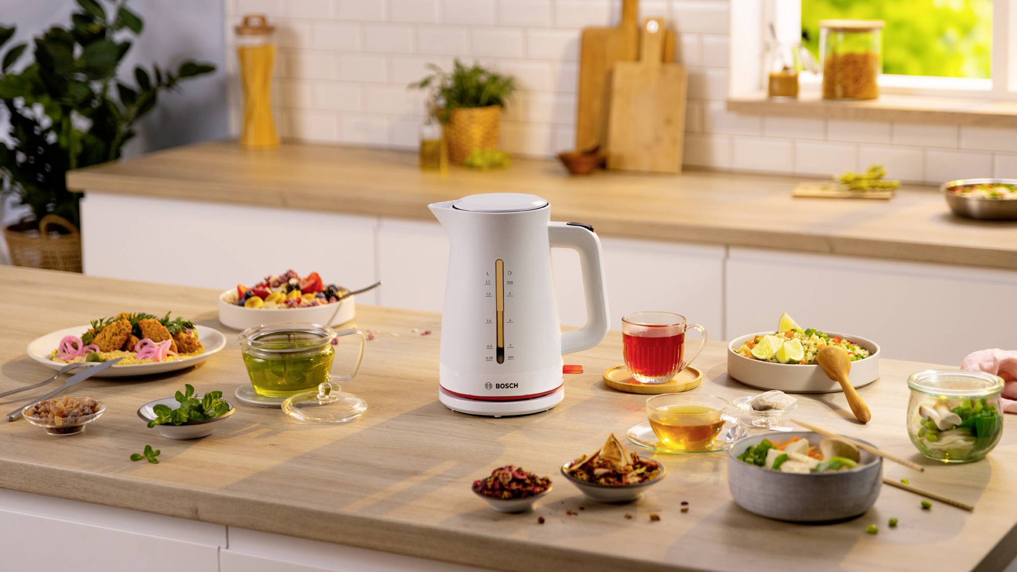 Bosch Wasserkocher 1,7L MyMoment, weiß Wasserkocher Weiß