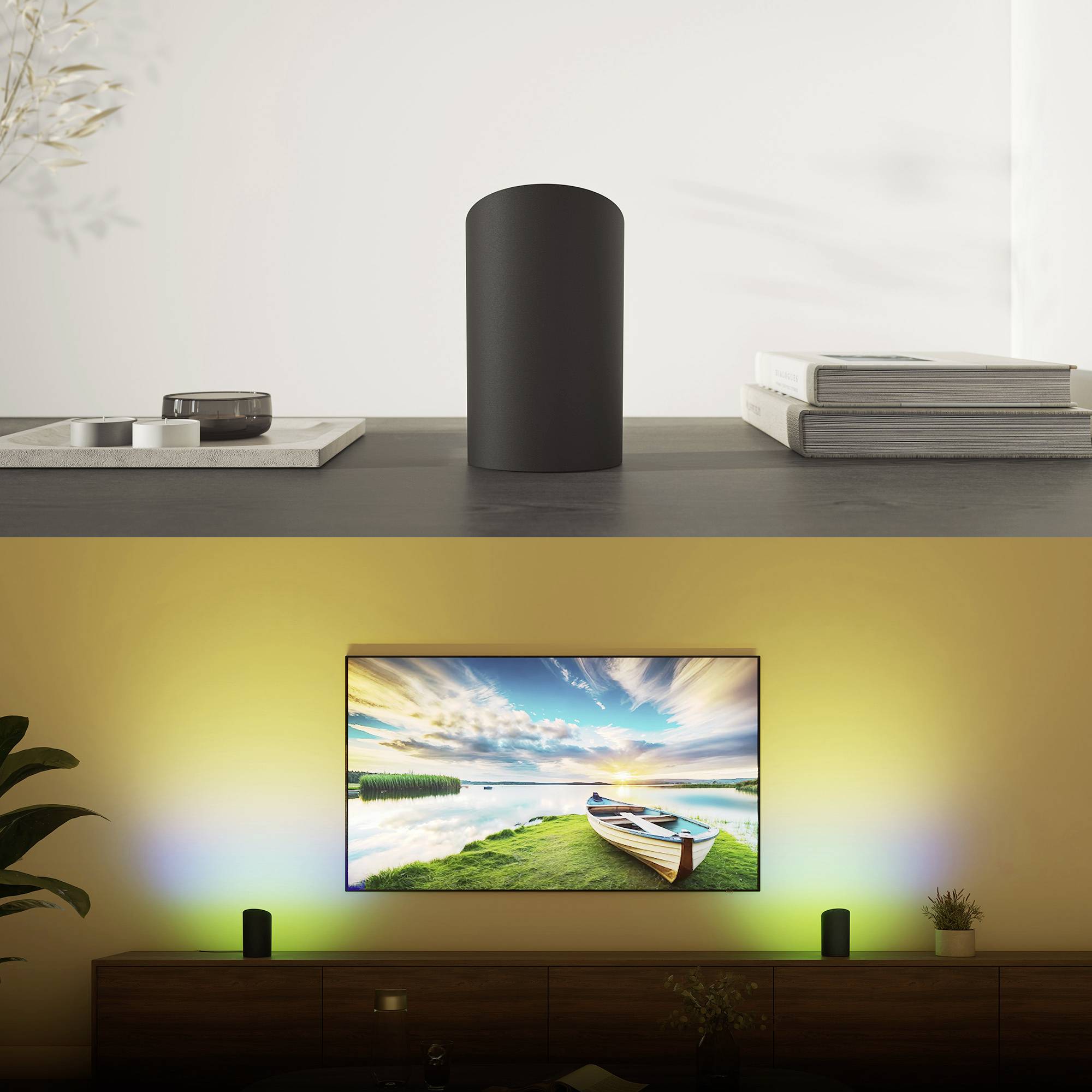 Philips Hue Tischleuchte, Wandleuchte 8720169339712 Philips Hue Play Wallwasher, schwarz LED 20 W