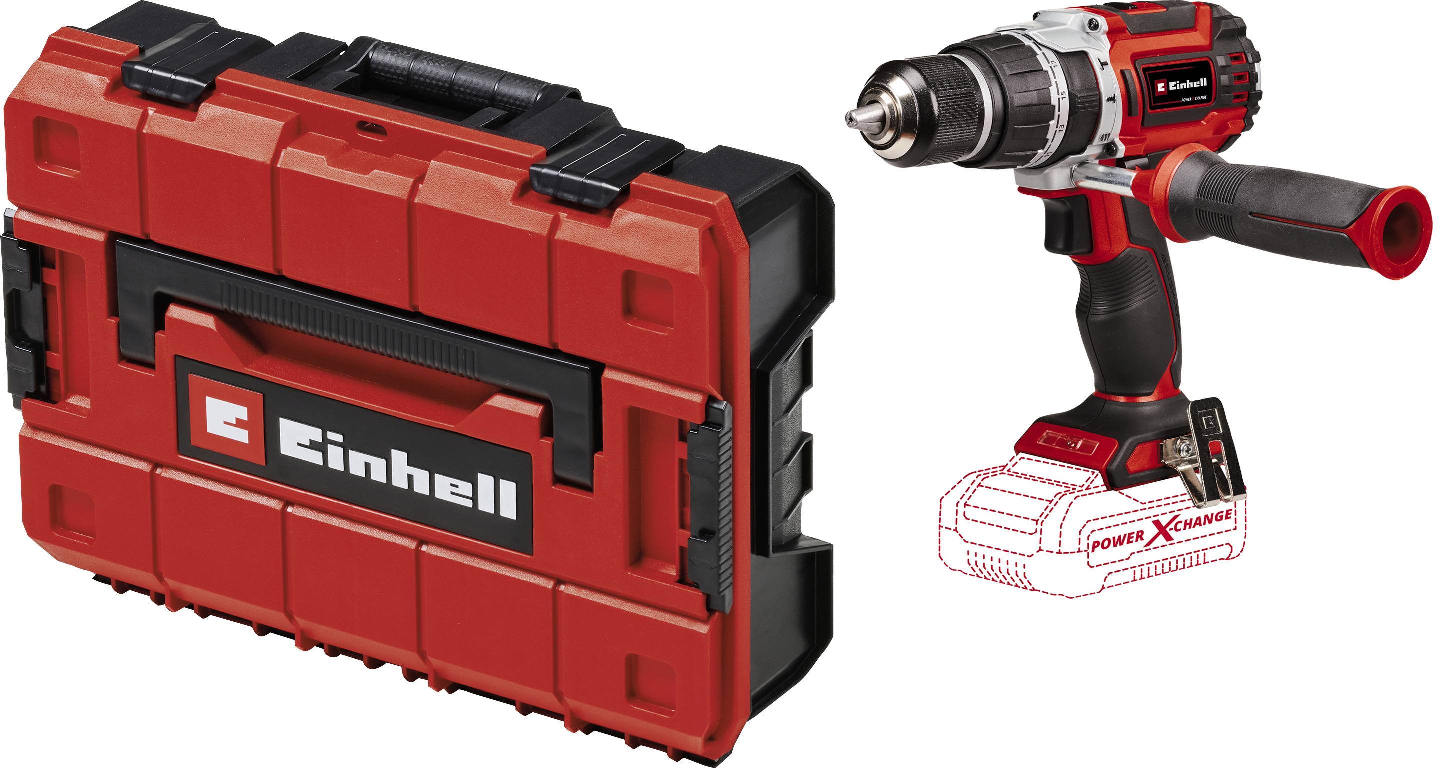 Einhell 4514205+4540011 Akku-Schlagbohrschrauber 18 V ohne Akku, ohne Ladegerät, bürstenlos, inkl.