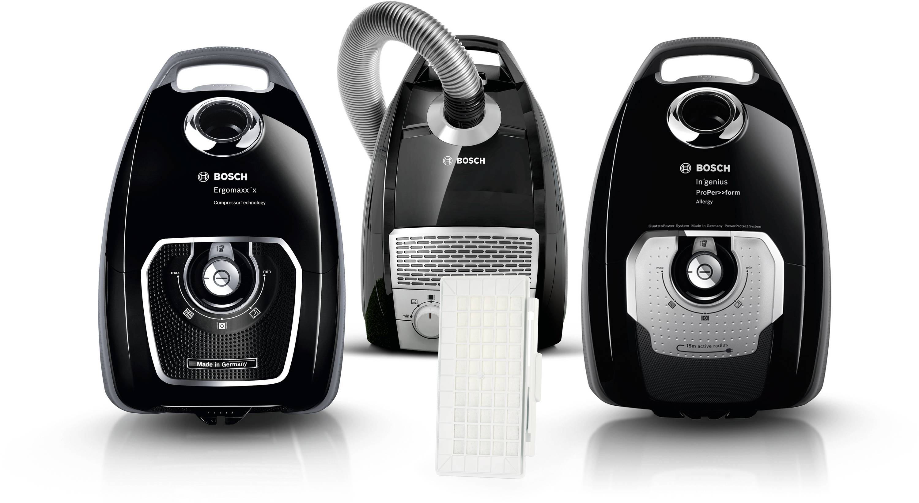 Bosch HEPA-Filter für Staubsauger BGL8,BGB8,BGL7BGB7,BSGL5,BGS41,BGC41 waschbar BBZ154HF Filter-Austausch-Kit