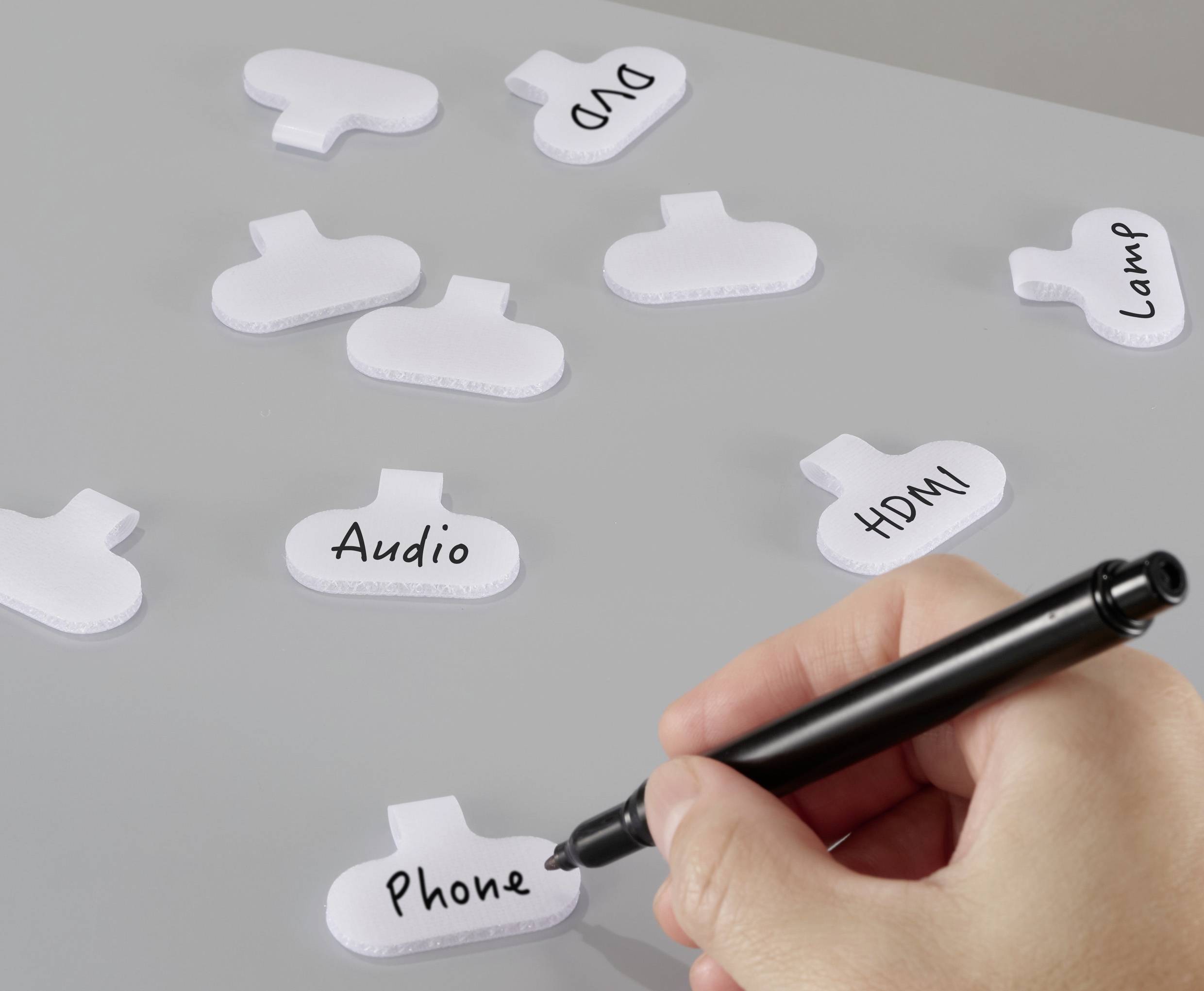 SpeaKa Professional SP-13756872 Kabelmarkierer Beschriftungsfläche: 38 x 20mm Weiß 10St.