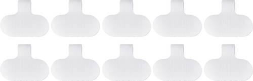 SpeaKa Professional SP-13756872 Kabelmarkierer Beschriftungsfläche: 38 x 20mm Weiß 10St.