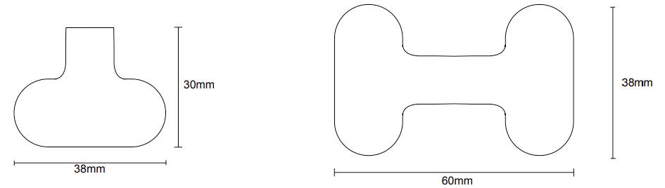 SpeaKa Professional SP-13756872 Kabelmarkierer Beschriftungsfläche: 38 x 20mm Weiß 10St.