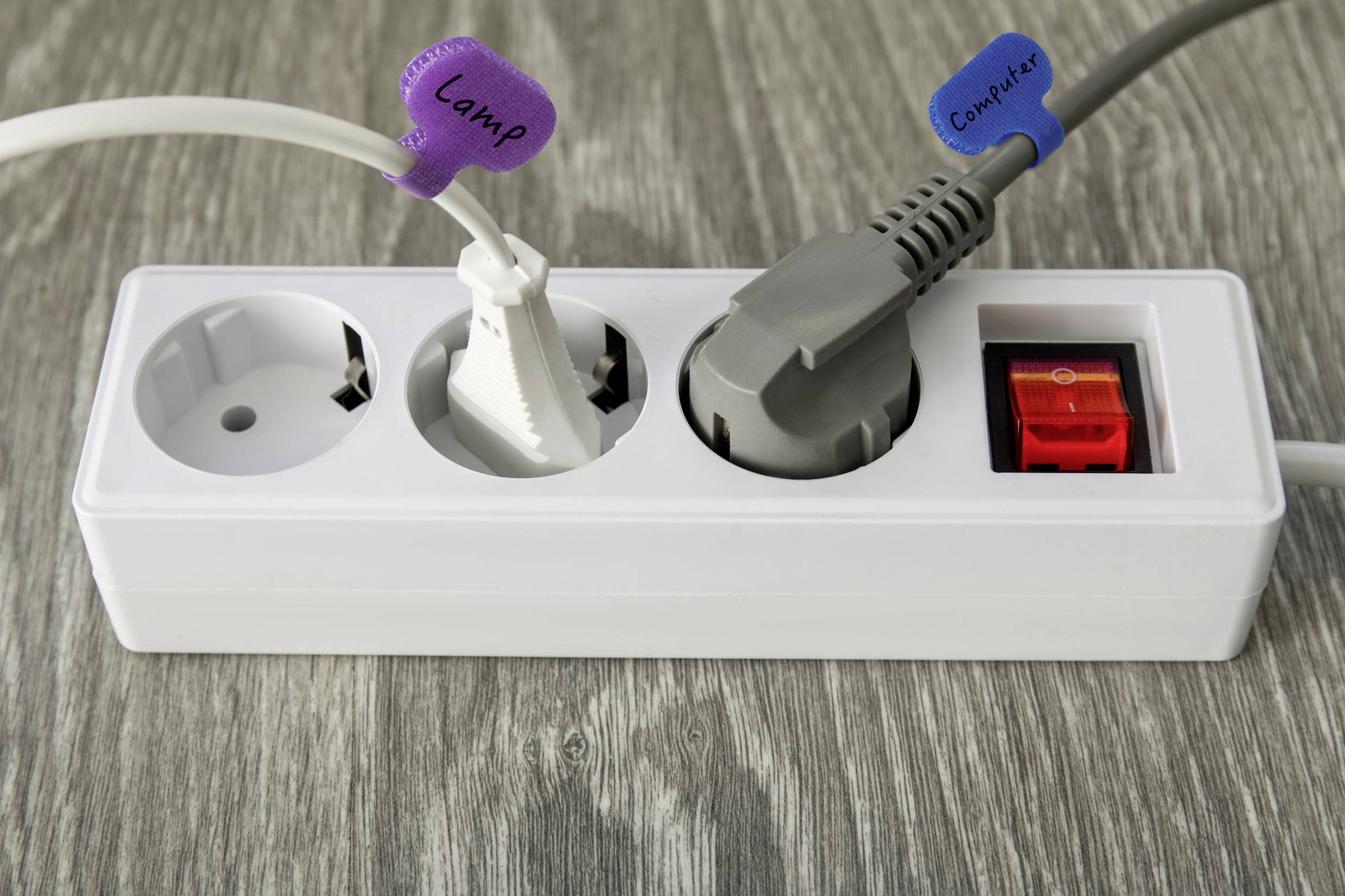 SpeaKa Professional SP-13756876 Kabelmarkierer Beschriftungsfläche: 38 x 20mm Weiß, Rot, Orange, Gelb, Grün, Himmelblau, Blau