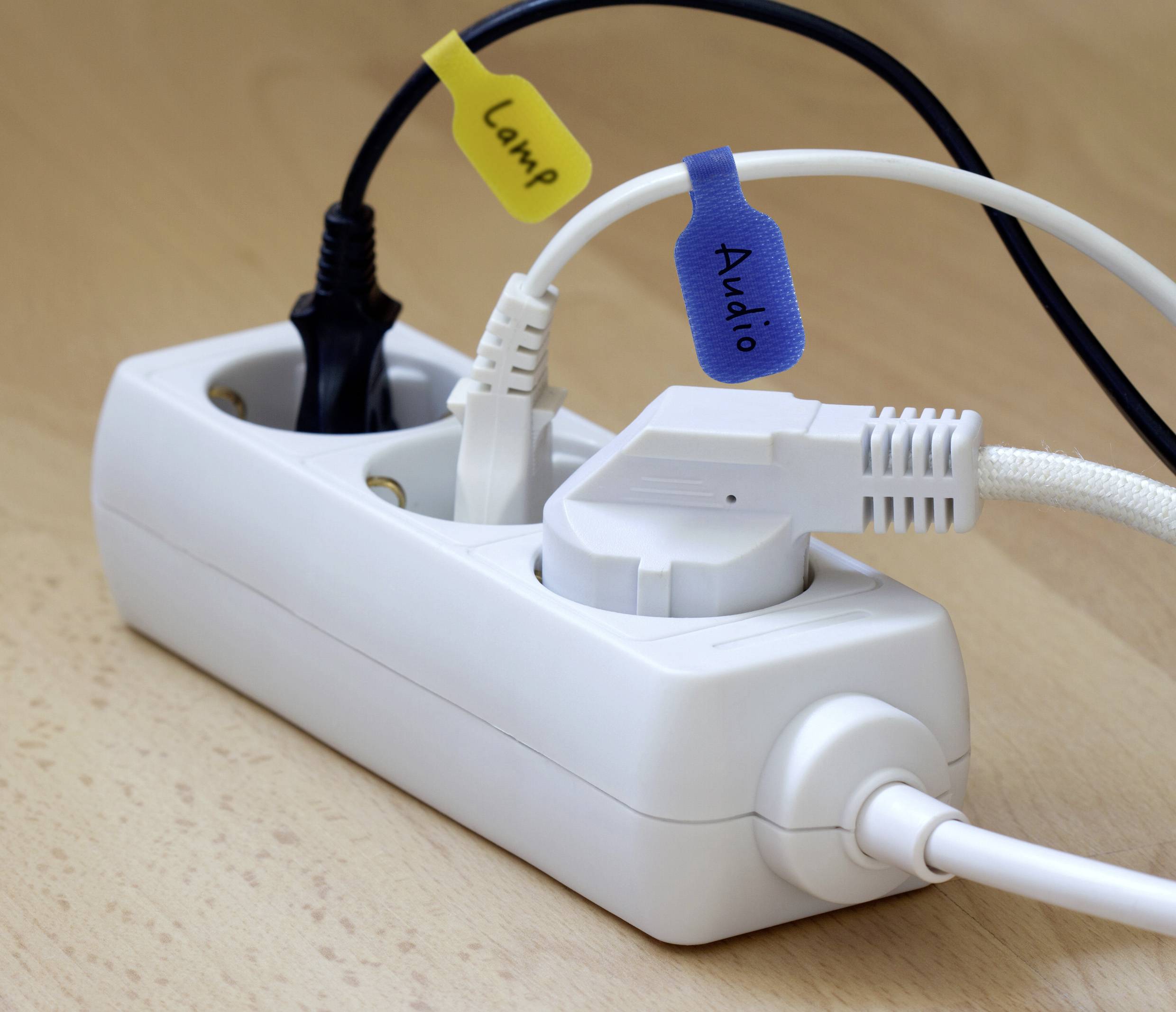 SpeaKa Professional SP-13756884 Kabelmarkierer Beschriftungsfläche: 20 x 38mm Weiß, Rot, Orange, Gelb, Grün, Himmelblau, Blau