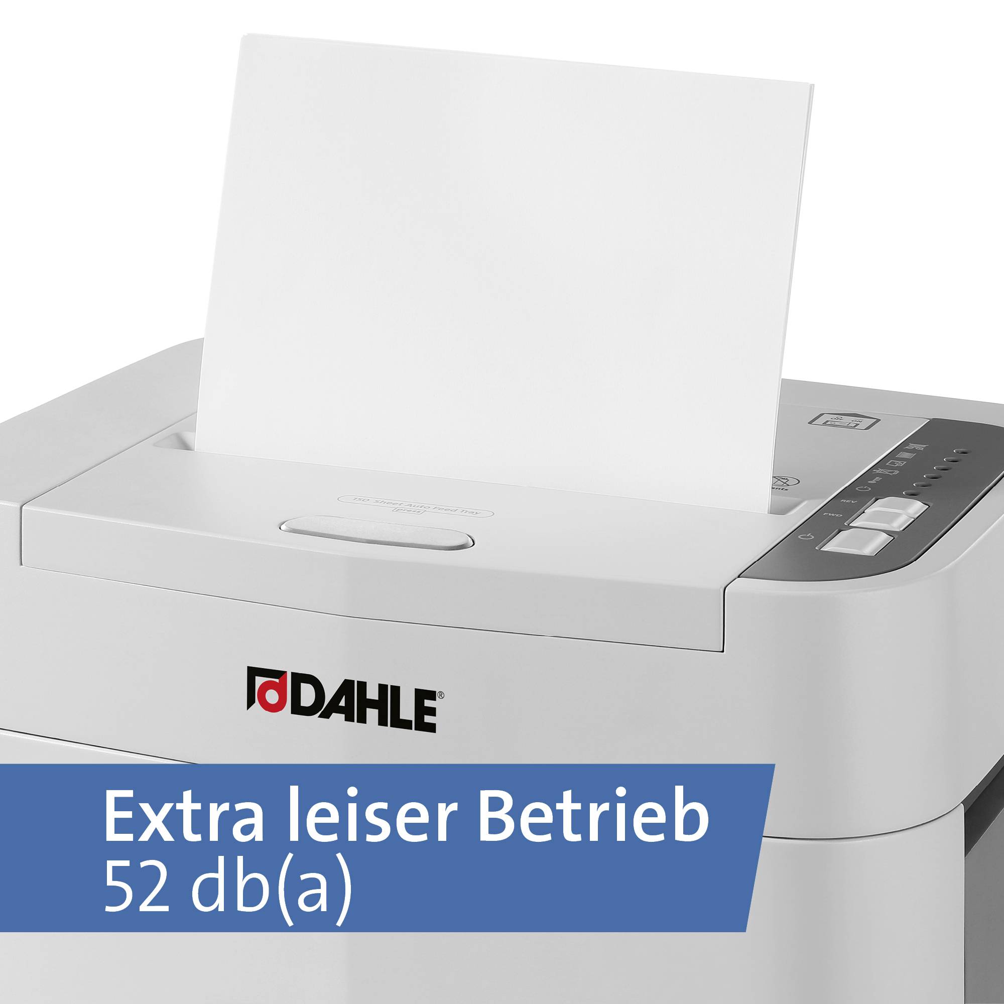 Dahle ShredMATIC 150 Aktenvernichter Partikelschnitt 4 x 12mm P-4 24l Vernichtet auch Büroklammern, Heftklammern, Kreditkarte