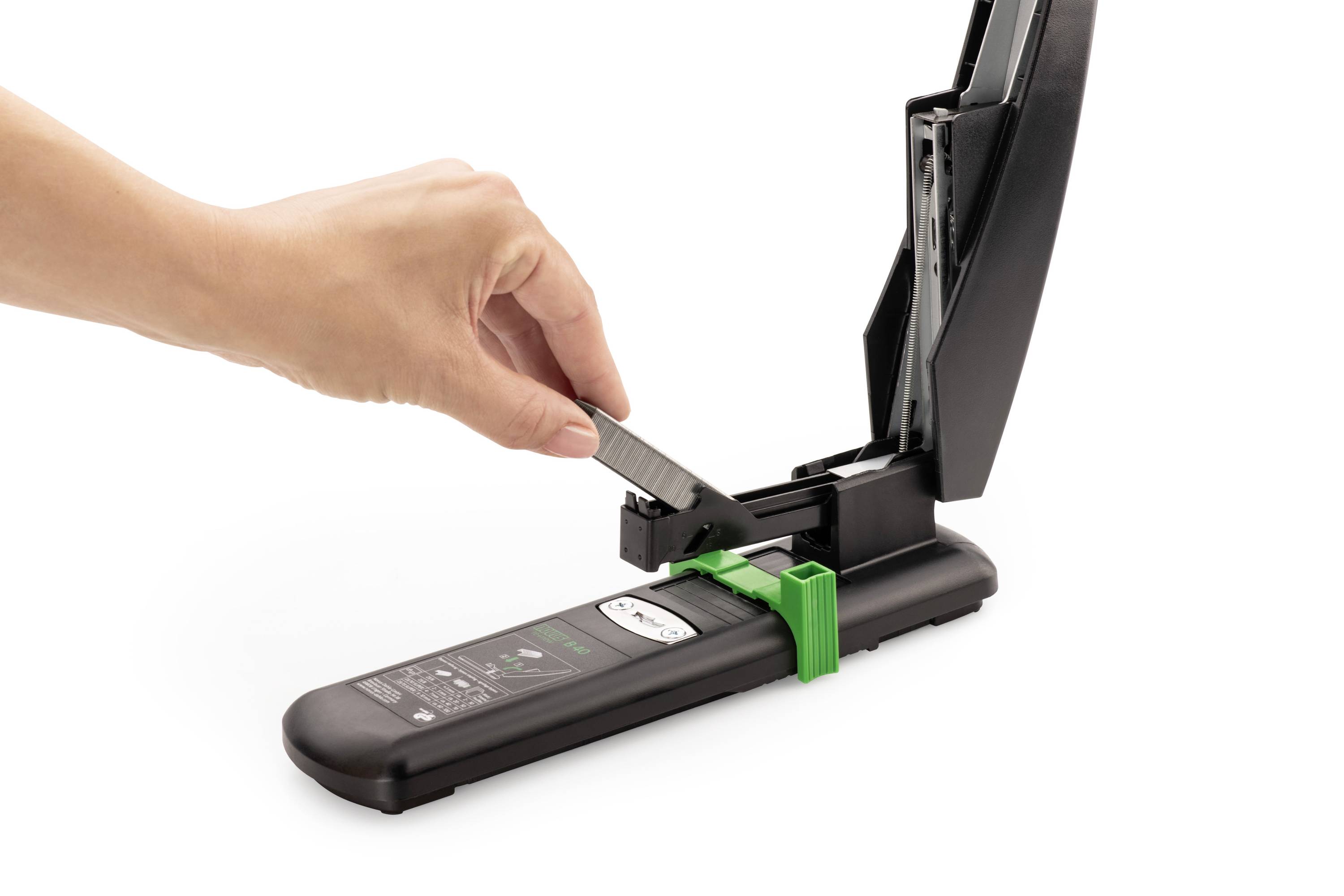 Novus Office Blockheftgerät B 40 re+new schwarz bis 100 Blatt 023-0067 Schwarz 1 St.