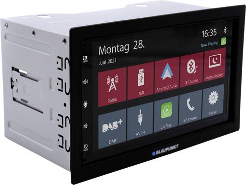 Blaupunkt Rotterdam 600 DAB Autoradio Apple CarPlay, Android Auto™, Integriertes Navigationssystem