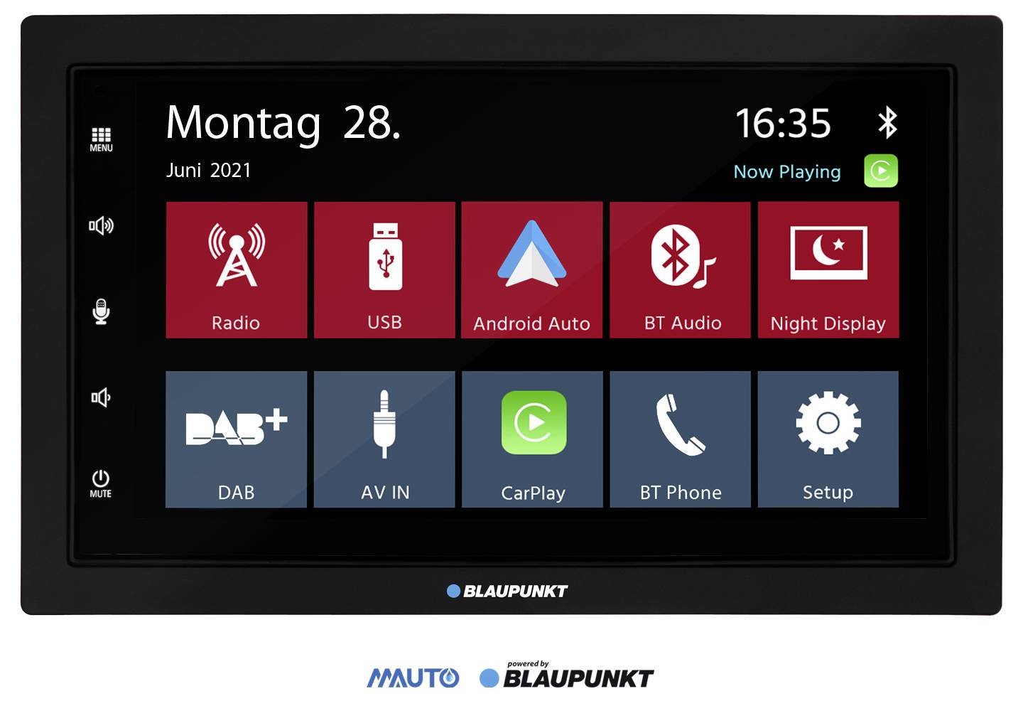 Blaupunkt Rotterdam 600 DAB Autoradio Apple CarPlay, Android Auto™, Integriertes Navigationssystem, inkl. Fernbedienung, inkl