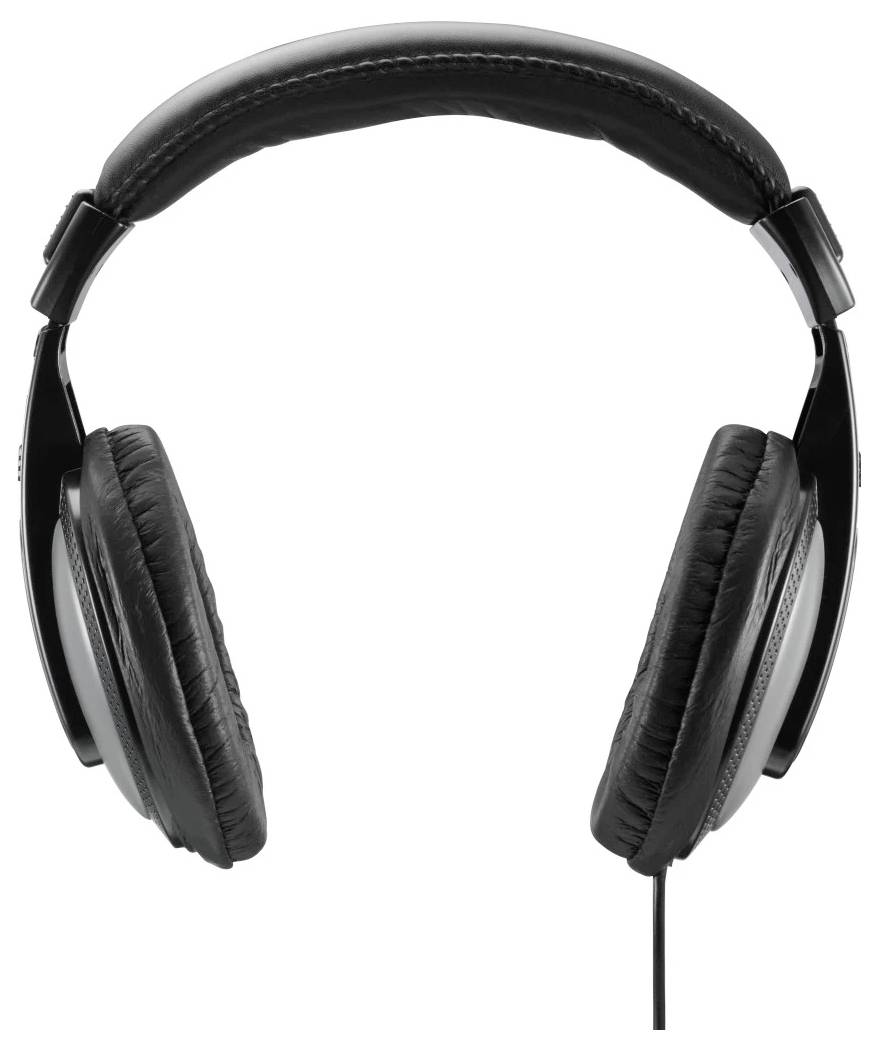 Hama Kopfhörer "Shell II", langes Kabel (2m), Schwarz Over Ear Kopfhörer kabelgebunden Stereo Schwarz Computer