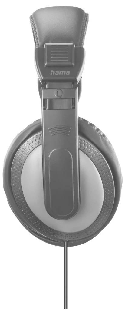 Hama Kopfhörer "Shell II", langes Kabel (2m), Schwarz Over Ear Kopfhörer kabelgebunden Stereo Schwa