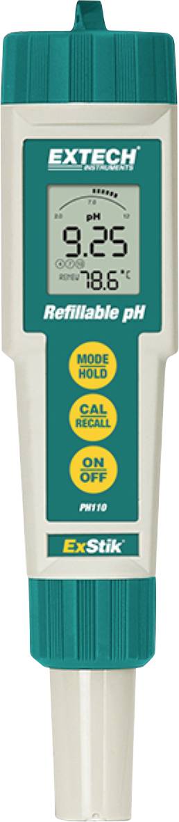 Extech PH110 pH-Messgerät pH-Wert, Temperatur