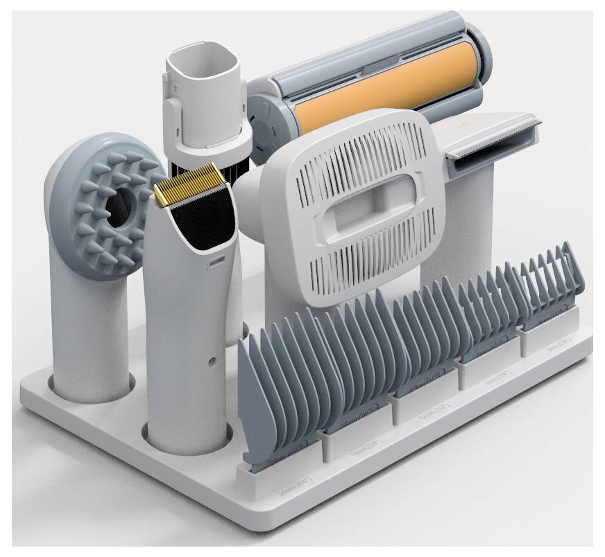 Lifenaxx LX-052 Haustier-Pflegeset Weiß, Grün 1St.