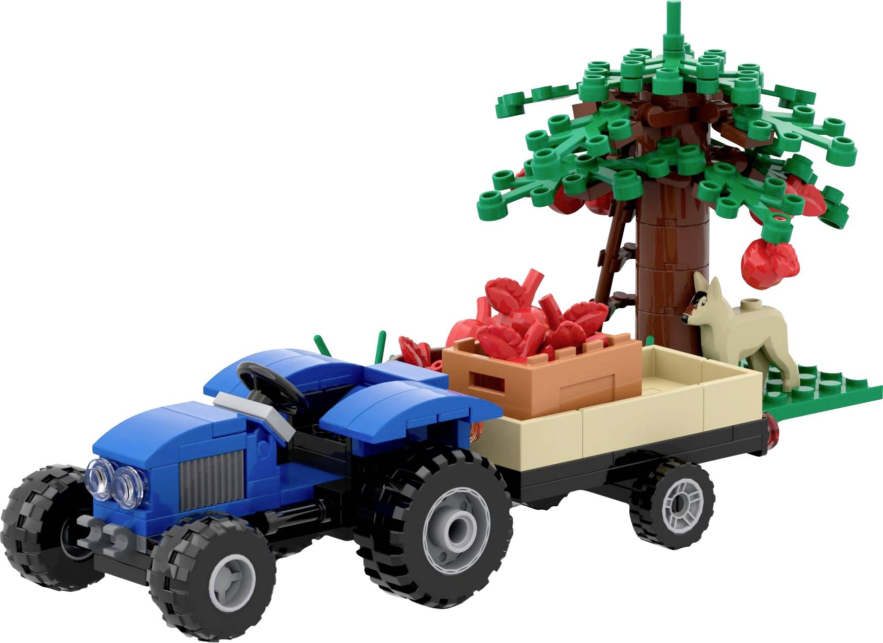 BRIXIES Plus Kleiner Traktor / Small tractor Konstruktions-Set