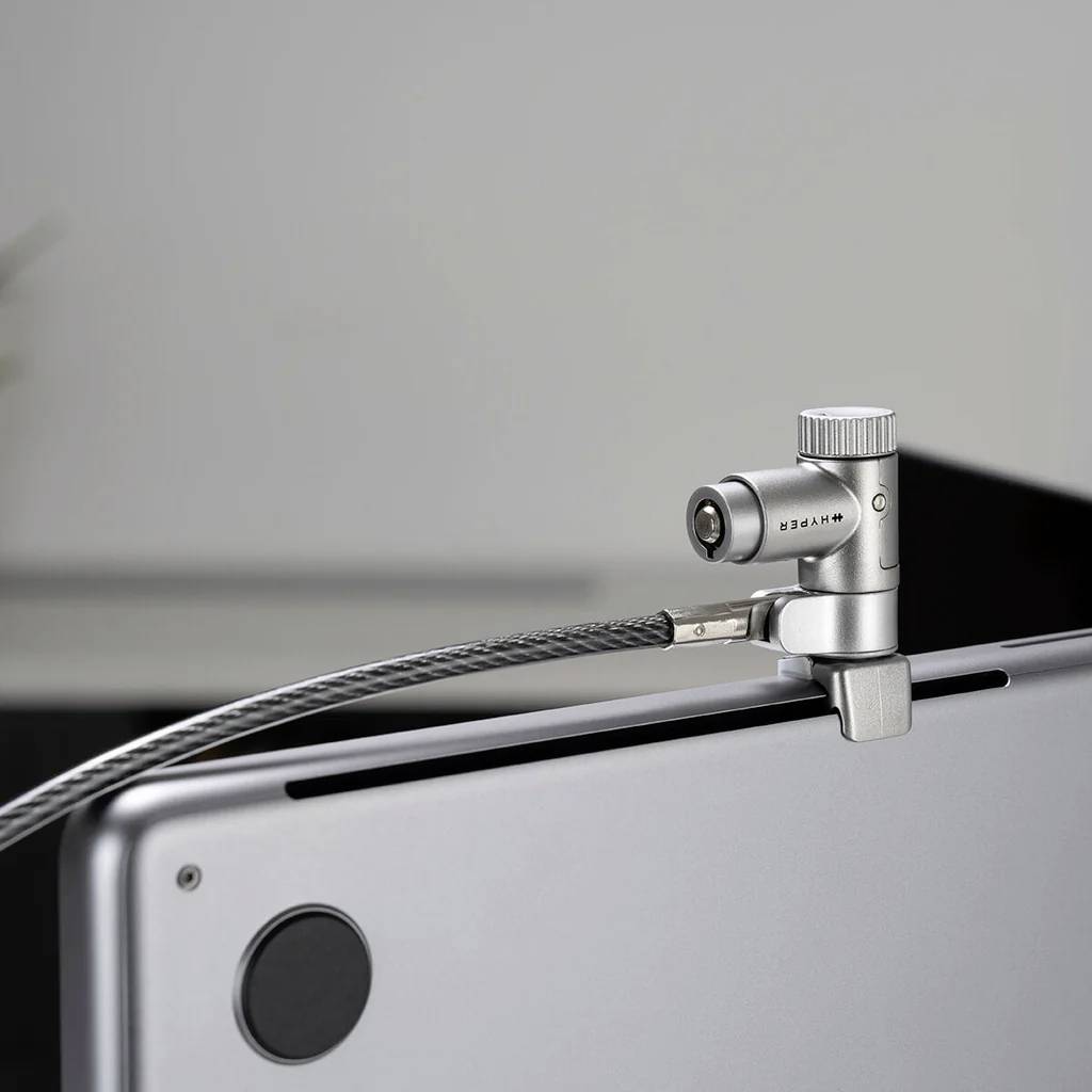 HYPER Laptop Schloss Schlüsselschloss 2m MacBook Pro Cable Lock