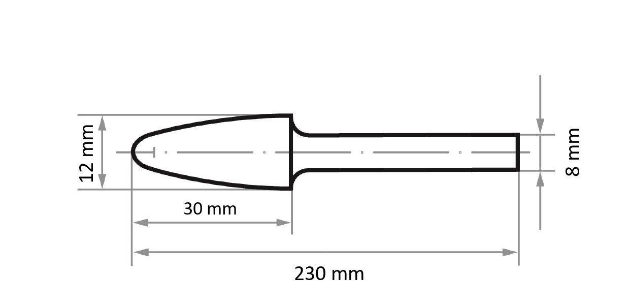 LUKAS-ERZETT A10101230808200 Rundkantenfräser