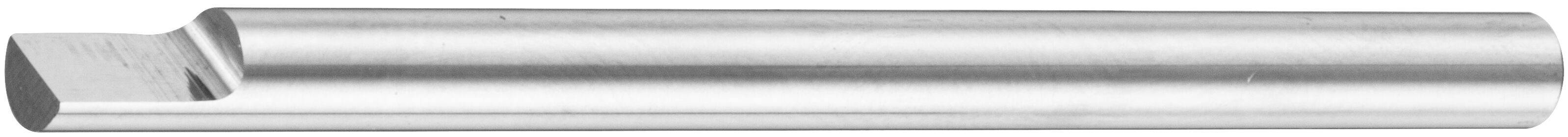 Ein Foto einer zylindrischen Metallschneidevorrichtung mit einer scharfen, angewinkelten Spitze, die für Präzisionsbearbeitungsaufgaben verwendet wird.