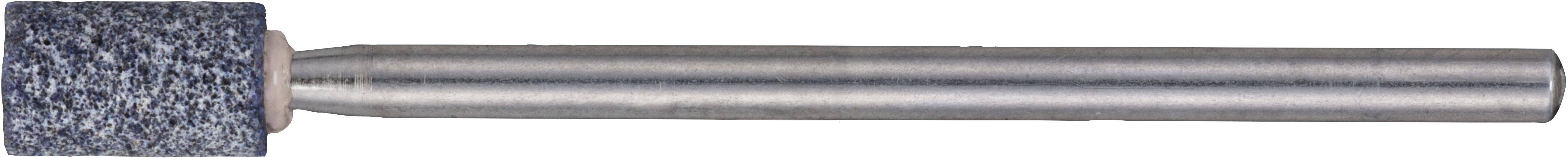 Ein zylindrischer Schleifbit mit einer strukturierten, abrasiven Oberfläche und einem langen Metallschaft, verwendet zum Formen oder Glätten von Materialien.