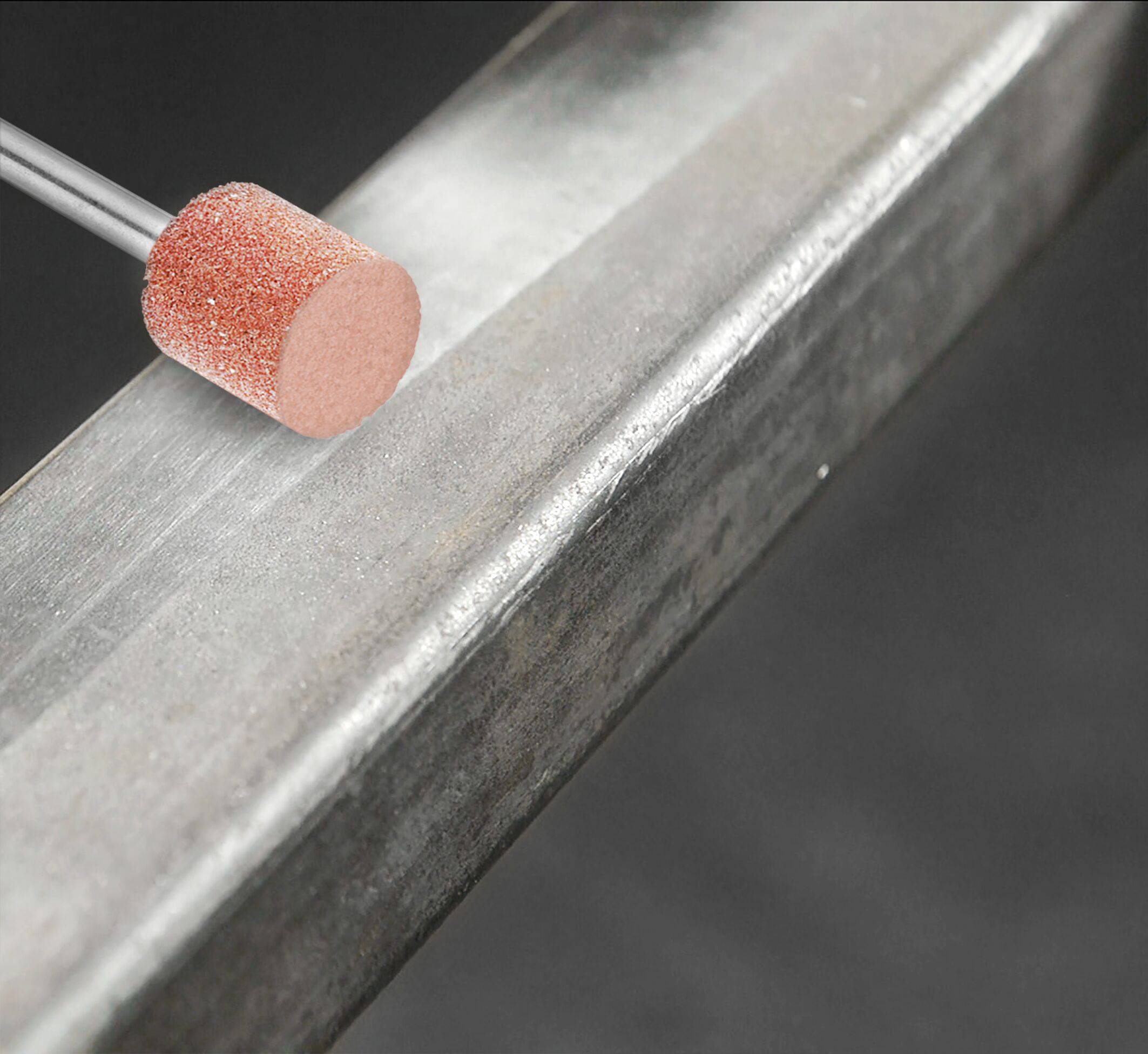 LUKAS-ERZETT A200001010312 Schleifstift ZY Zylinderform für Stahl/Stahlguss 10x10mm Schaft 3mm | Korn 60 20St.