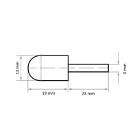LUKAS-ERZETT A250001323 Werkzeugaufnahme GTWR für Schleifkappen 13x19mm Schaft 3mm 5St. LUKAS-ERZETT A250001323 Werkzeugaufnahme GTWR für Schleifkappen 13x19mm Schaft 3mm 5St.