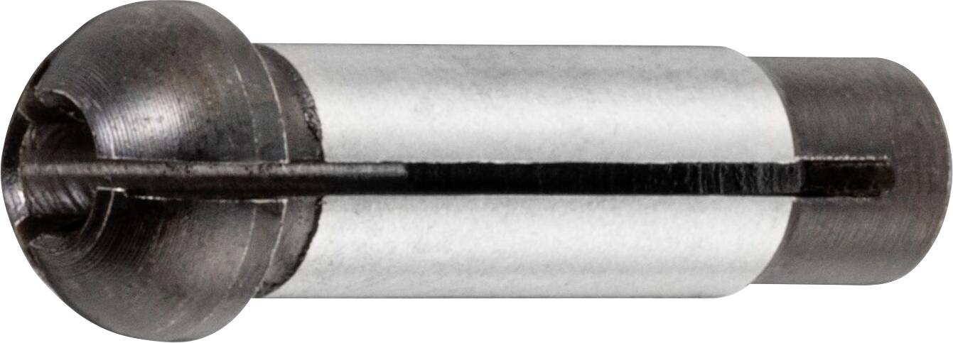Eine Nahaufnahme eines Metallmaschinenteils mit einer zylindrischen Form und einer geschlitzten Nut, wahrscheinlich für mechanische oder industrielle Zwecke verwendet.