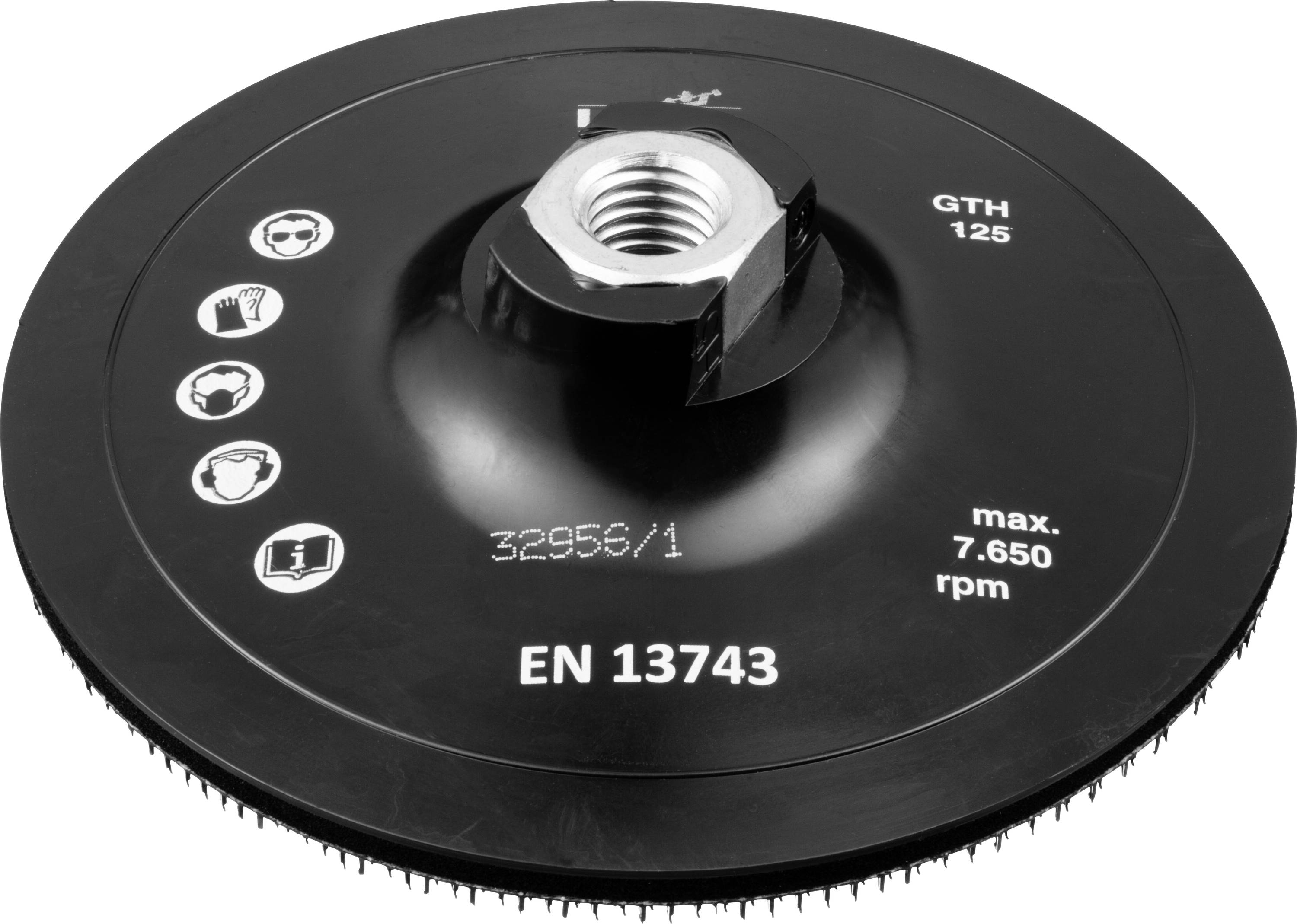 LUKAS-ERZETT A38311251003 Werkzeugaufnahme GTH für Vliesscheiben Ø 125mm M14 für Winkelschleifer 1St.