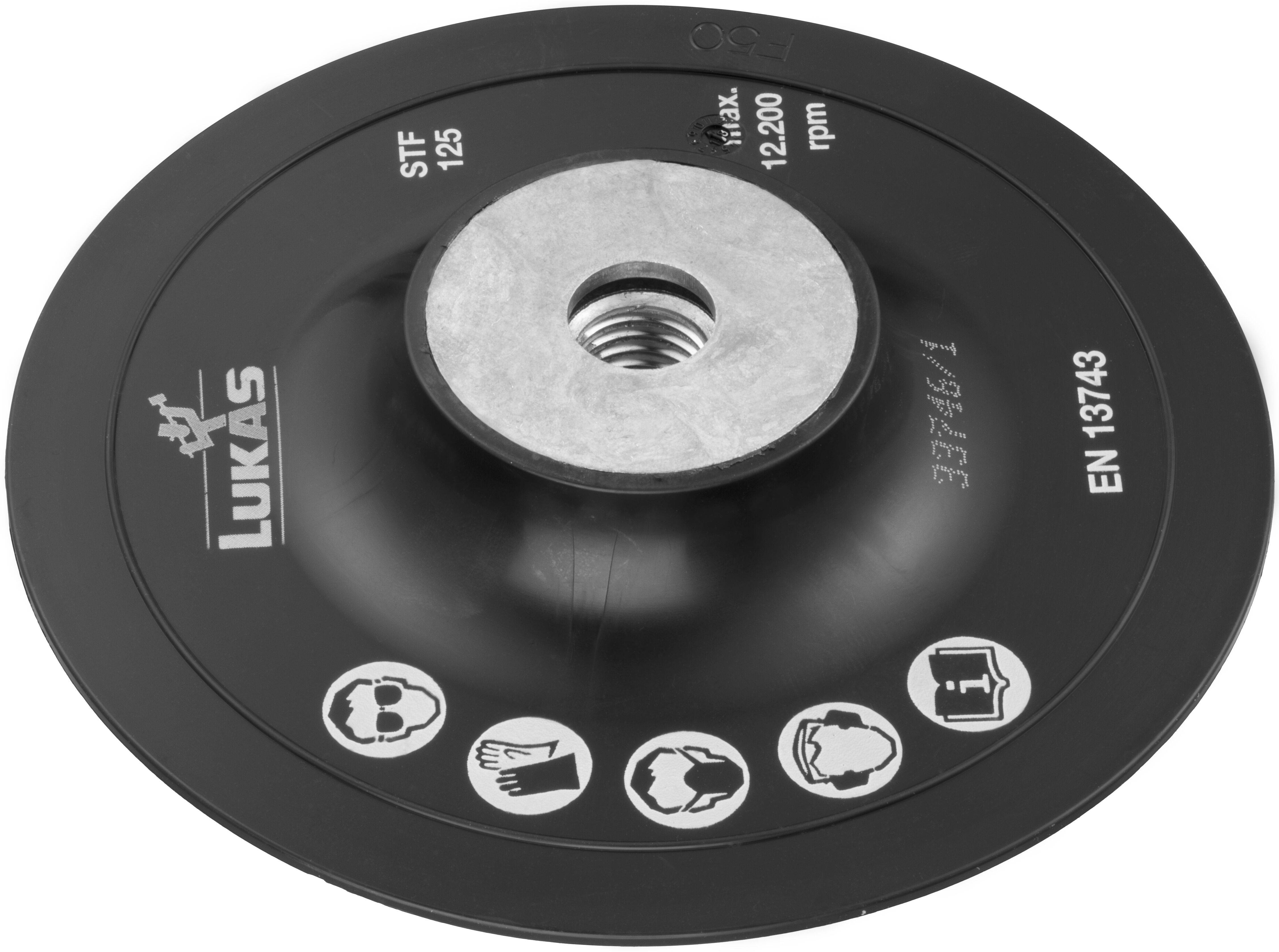 LUKAS-ERZETT A38311701001 Stützteller STF für Fiberscheiben Ø 180mm mit M14-Gewinde für Winkelschleifer 1St.