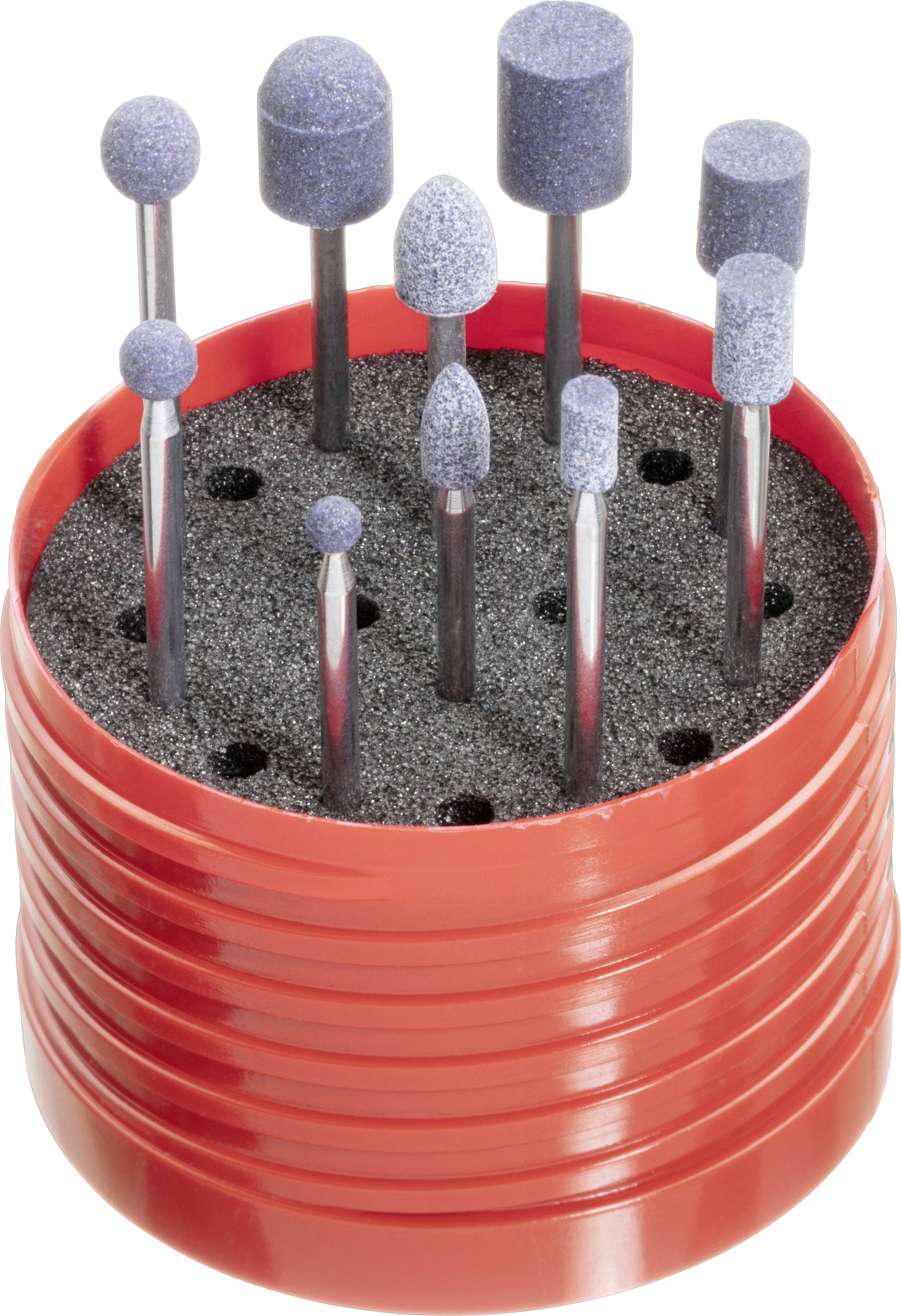 LUKAS-ERZETT A201000000353 Schleifstift-Set 10-teilig für Edelstahl/Stahl Schaft 3x50mm NDW/ Ceramic | Korn 100 1 Set