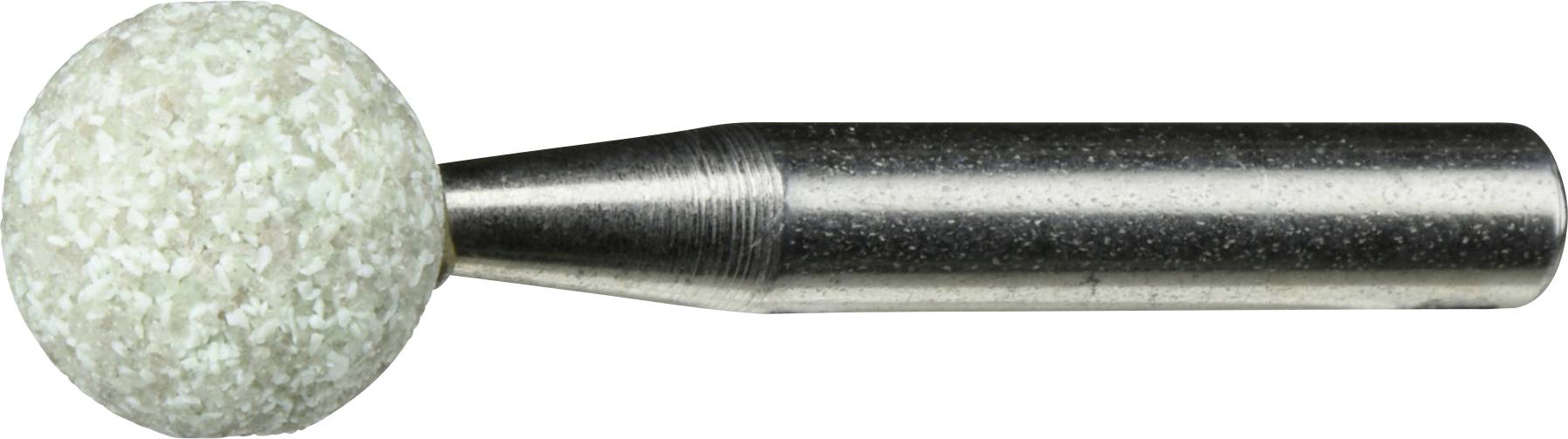 Ein zylindrischer Metallschleifwerkzeug mit einer groben, abgerundeten Spitze, der zum Formen oder Glätten von Oberflächen in der Metall- oder Holzbearbeitung verwendet wird.