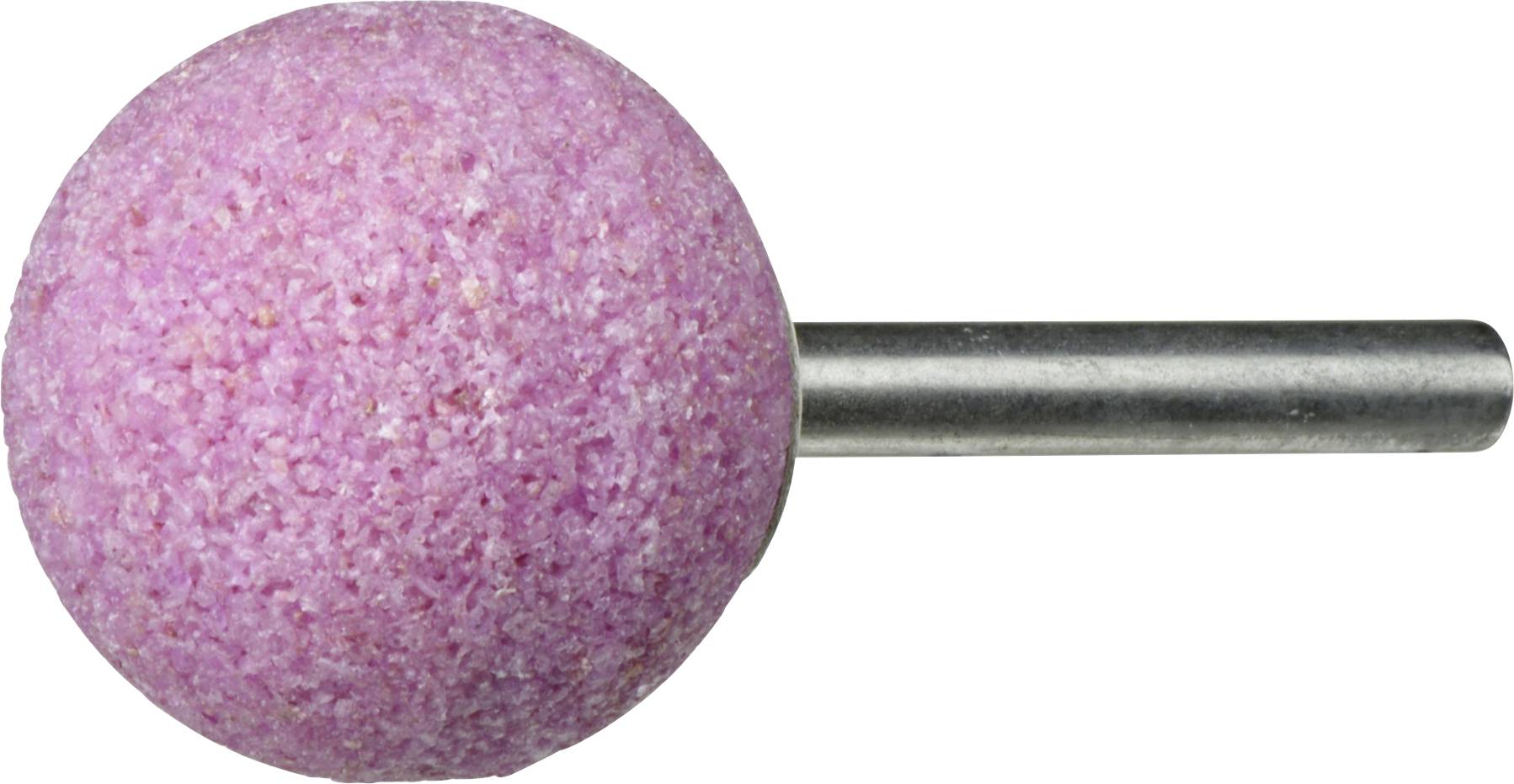 LUKAS-ERZETT A201103232602 Schleifstift KU Kugelform für Stahl/Stahlguss 32x32mm Schaft 6mm | Edelkorund Korn 30 20St.